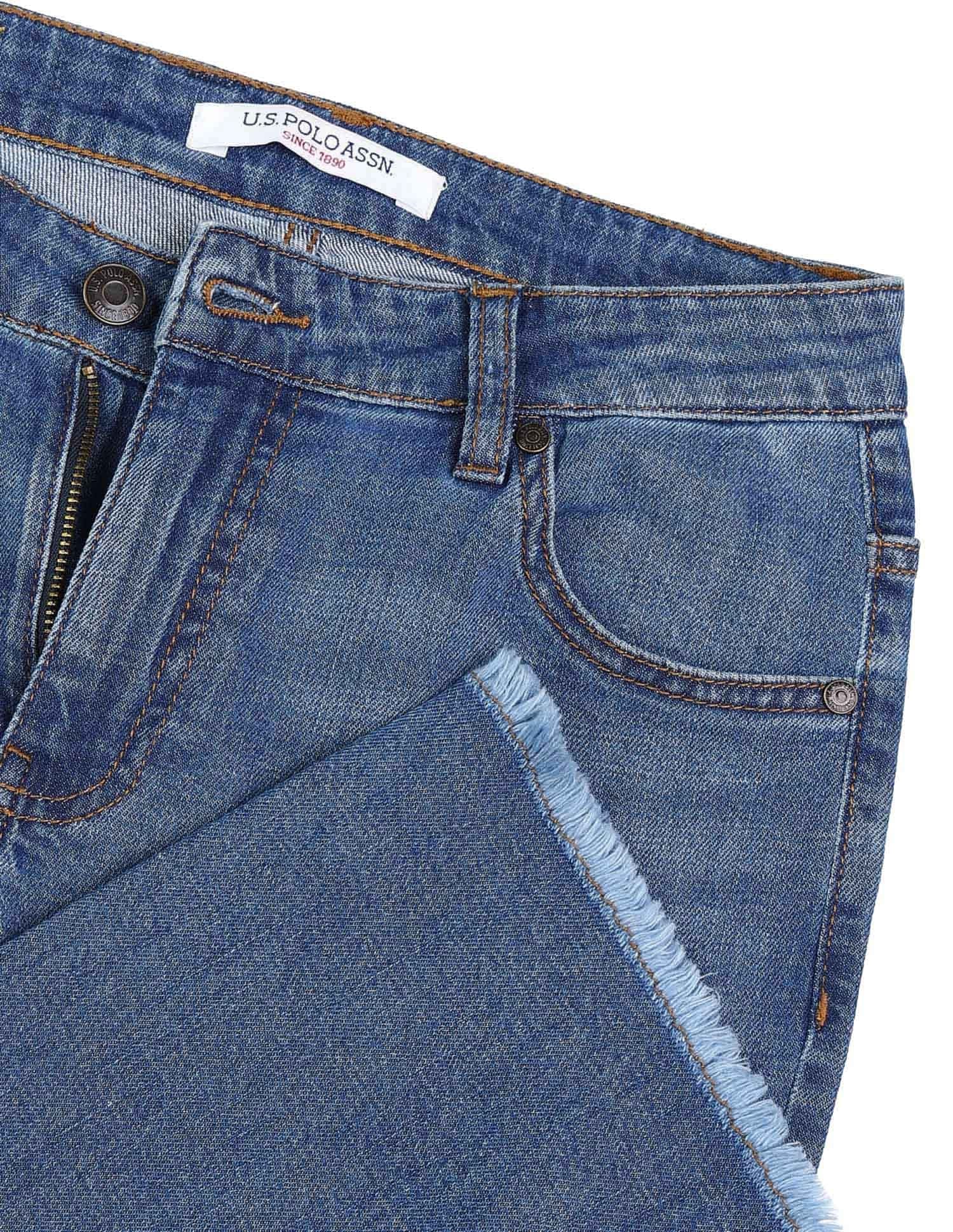 Mid rise Skinny Bootcut Jeans Blue - U.S. Polo Assn. India | Large