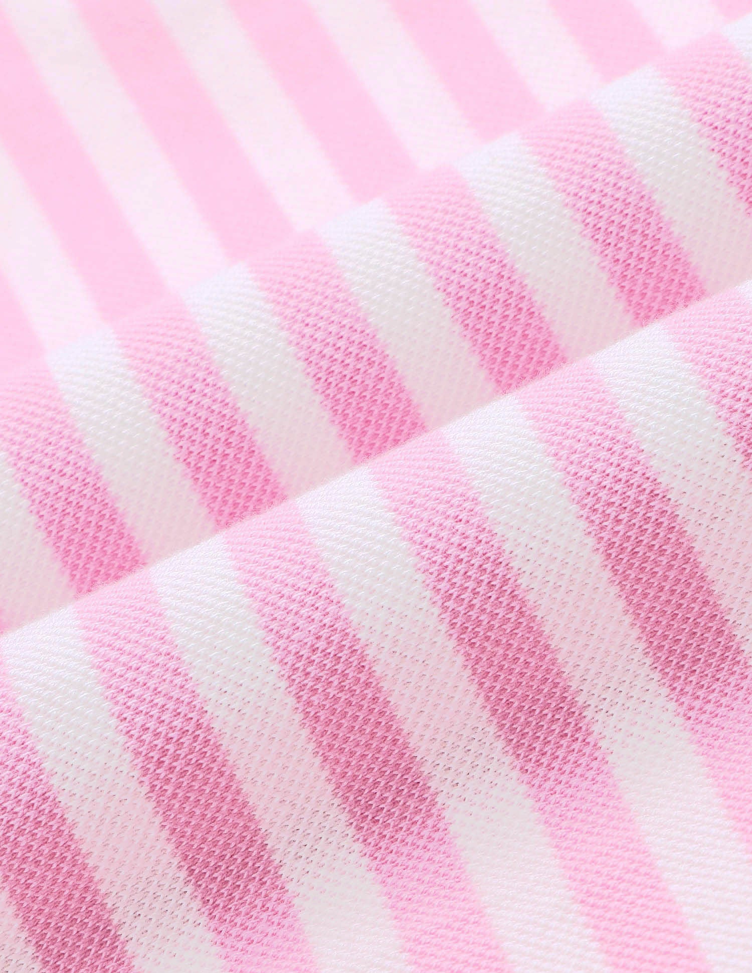 Girls Vertical Striped Polo Shirt Light Pink - U.S. POLO ASSN. | Large