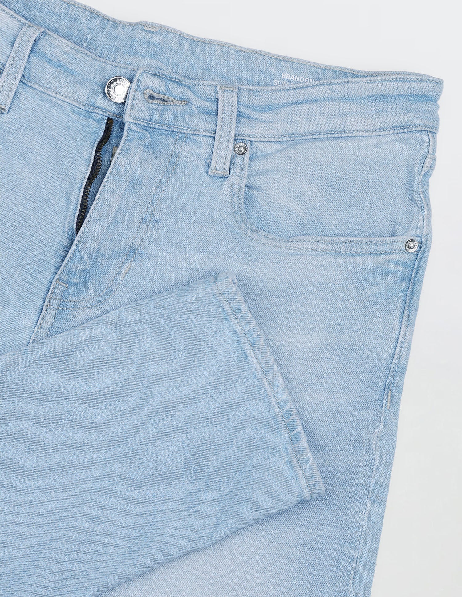 Brandon Slim-Tapered Fit Blue Jeans Light Blue - U.S. Polo Assn. India | Large