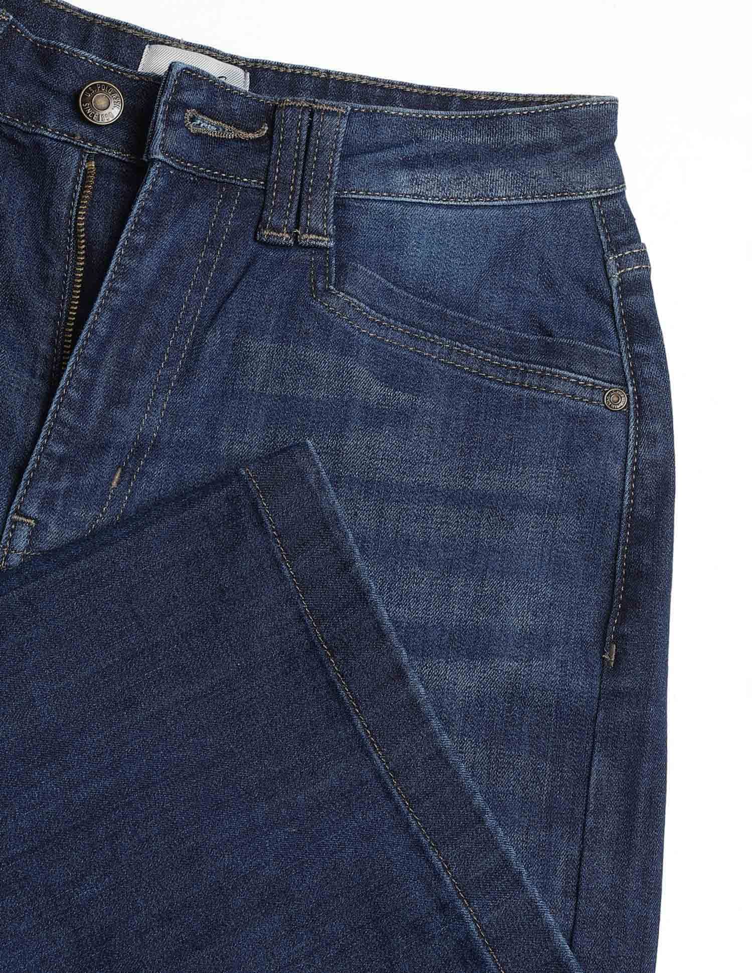 High Rise Wide Leg Fit Jeans Blue - U.S. Polo Assn. India | Large
