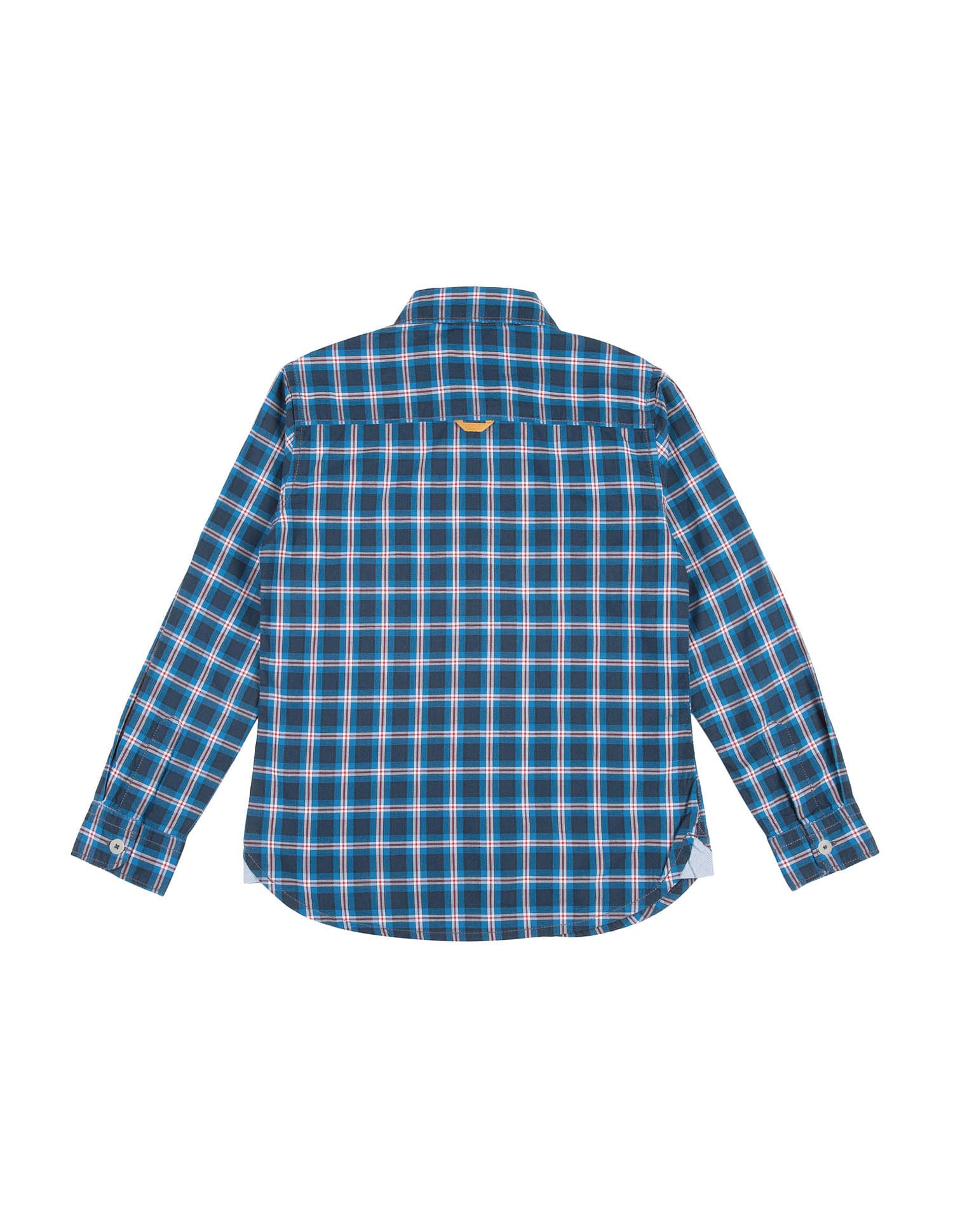 Boys Long Sleeve Check Shirt Blue - U.S. POLO ASSN. | Large