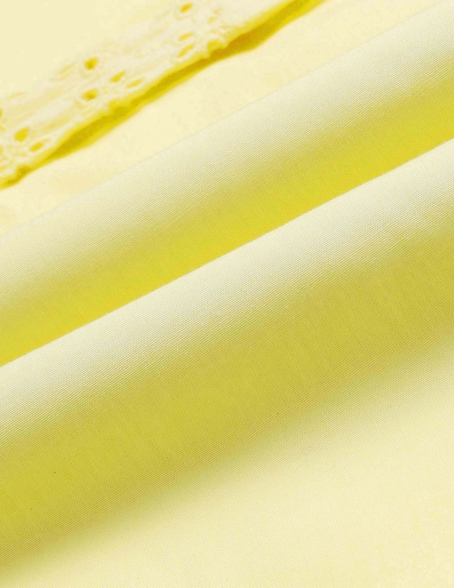 Girls Schiffli Shirt Dress Yellow - U.S. POLO ASSN. | Large