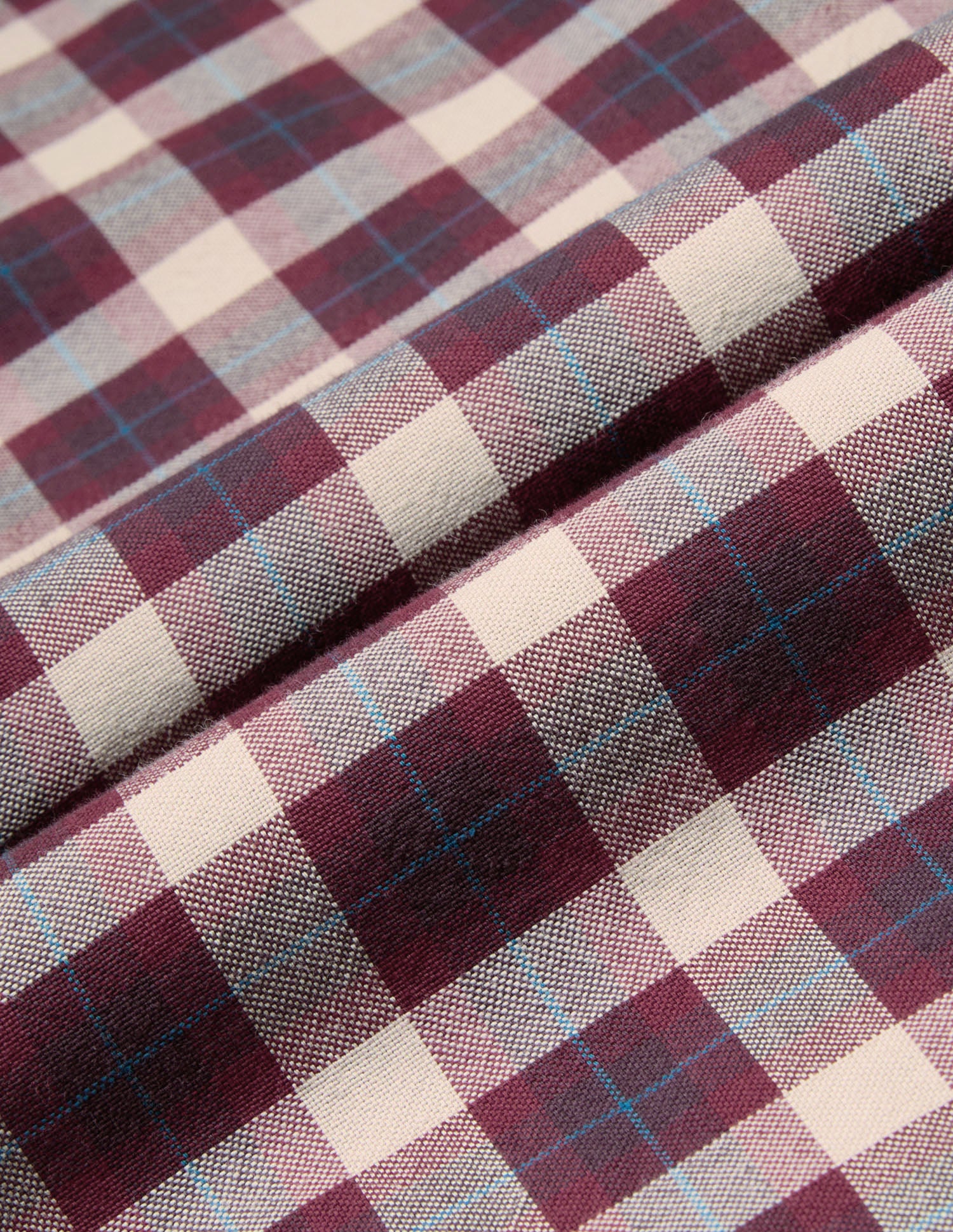 Tartan Checked Tailored Fit Shirt Maroon - U.S. Polo Assn. India | Large