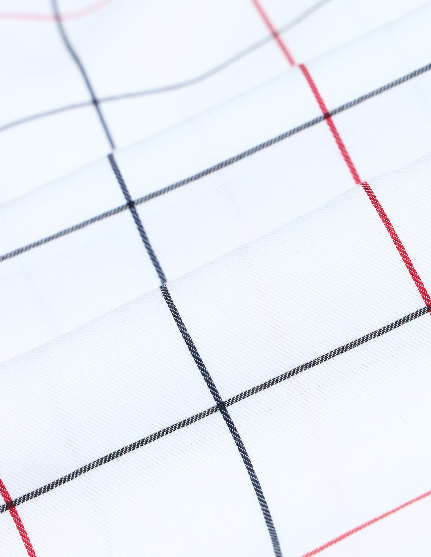 Dobby Regular Fit Checked Shirt White - U.S. POLO ASSN. | Large