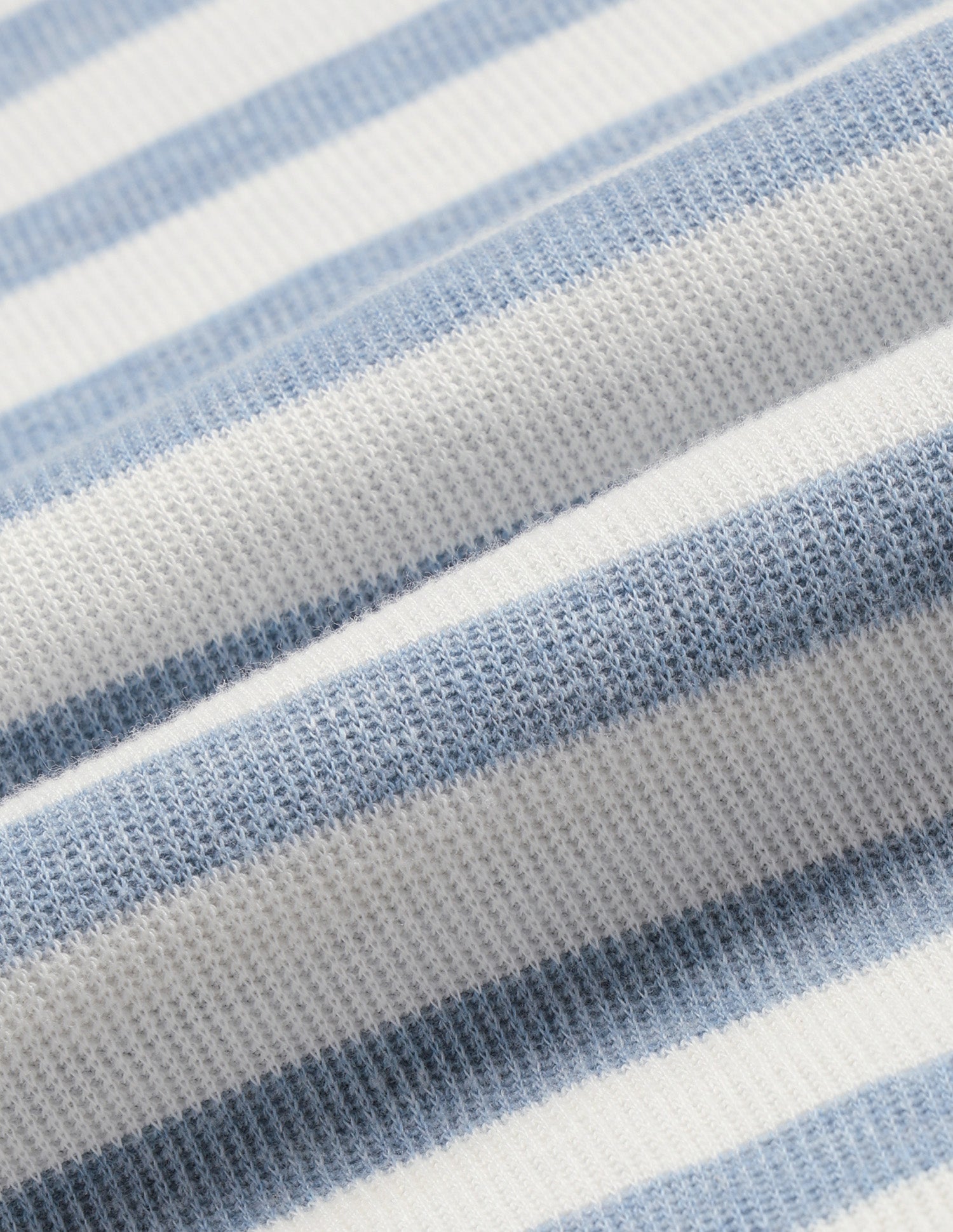 Horizontal Striped Slim Fit T-Shirt Blue Melange - U.S. Polo Assn. India | Large