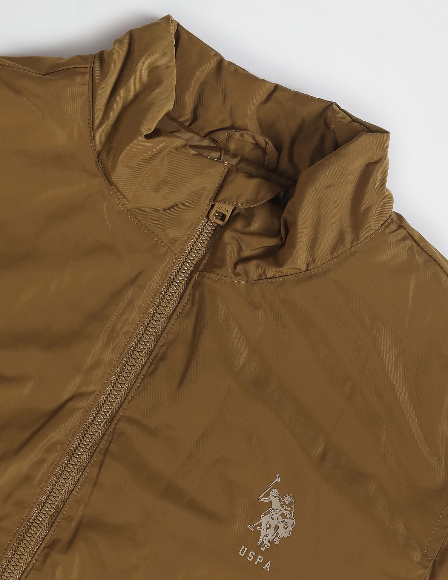 Lightweight Colour Block Jacket Brown and Navy - U.S. Polo Assn. India | Large