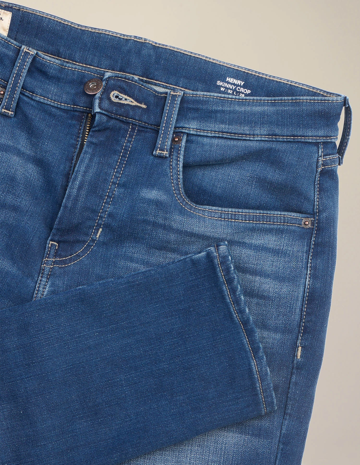 Henry Tapered Fit Blue Jeans Mid Blue - U.S. Polo Assn. India | Large