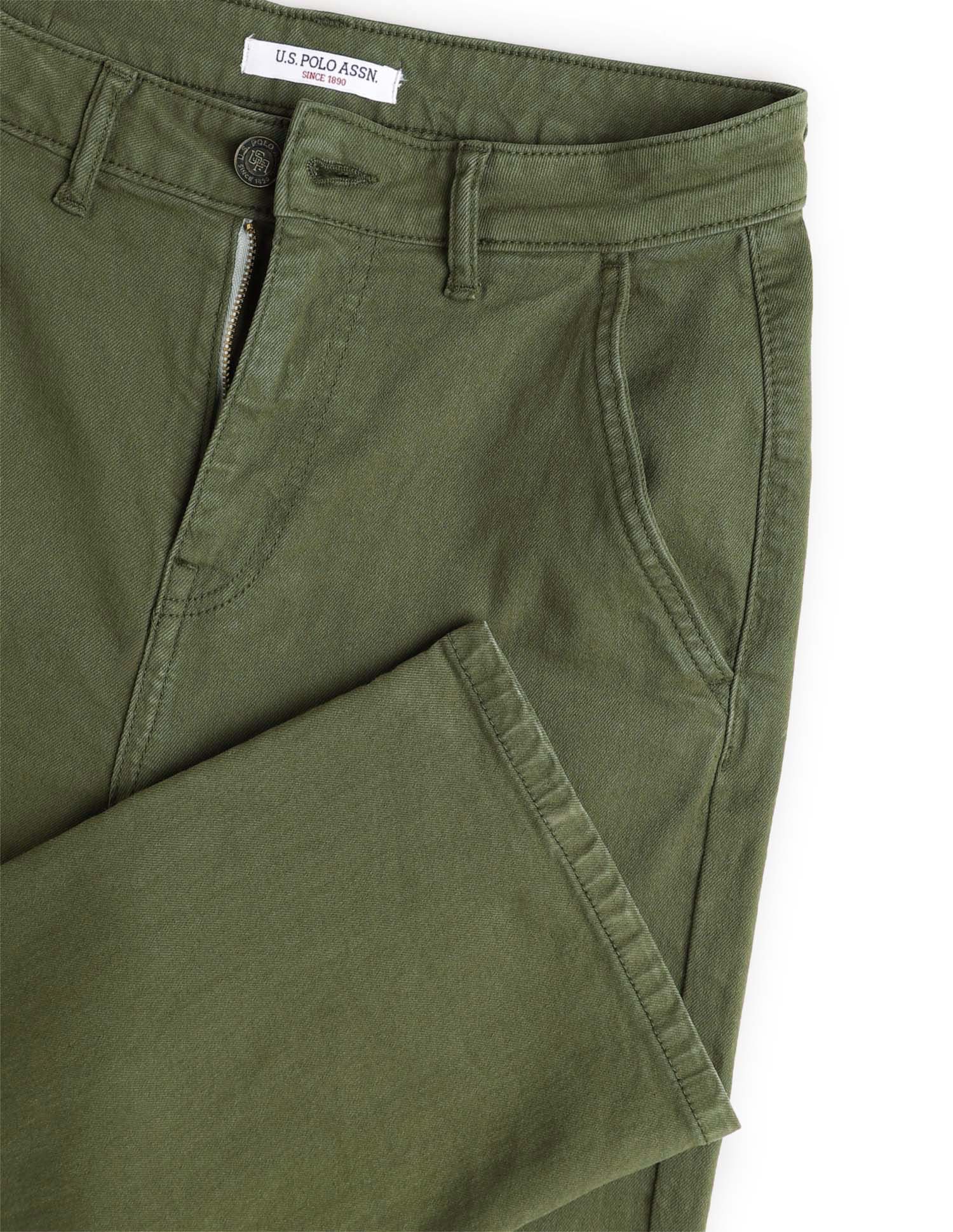 High Rise Straight Fit Jeans Green - U.S. POLO ASSN. | Large