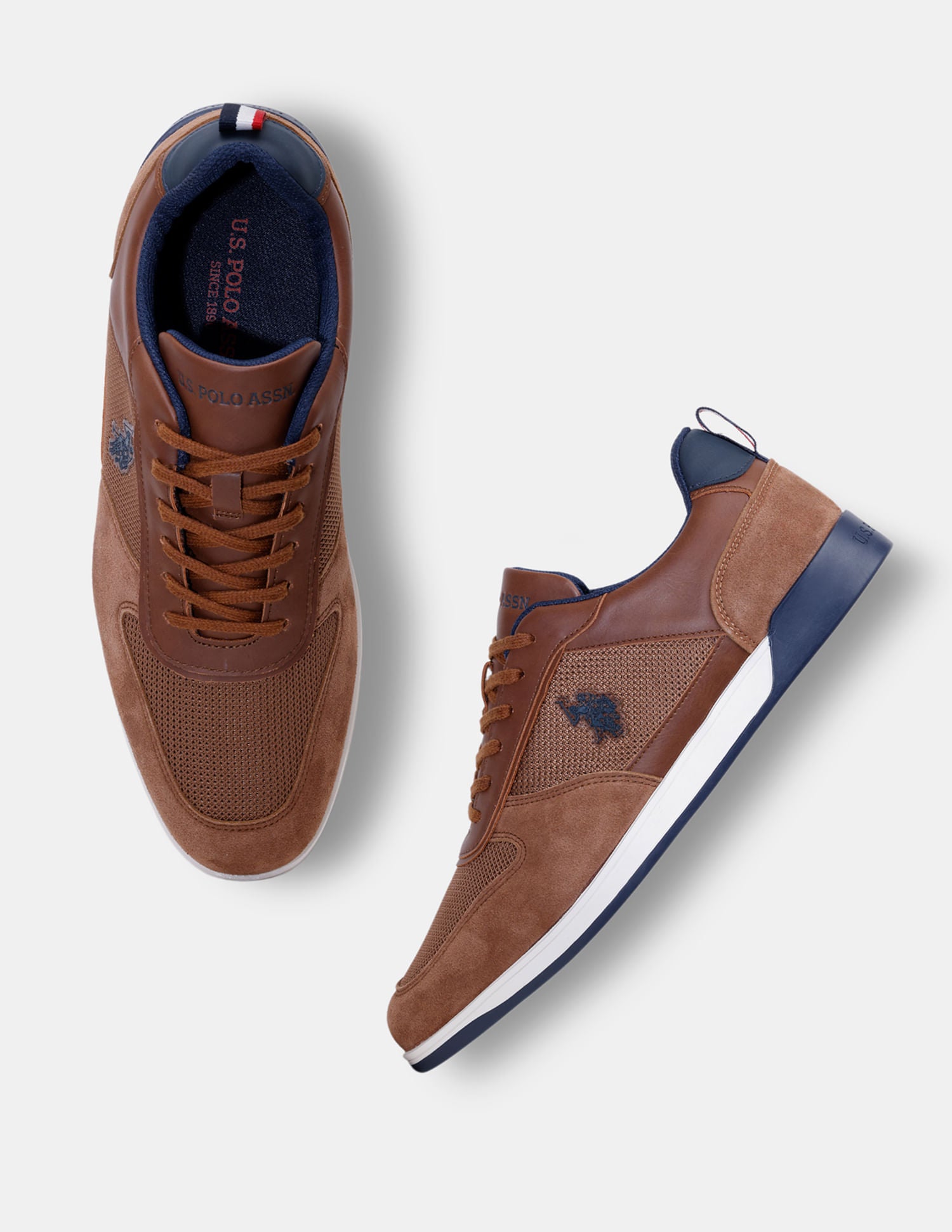 Men Ignacio Smart Casuals Sneakers Tan - U.S. POLO ASSN. | Large