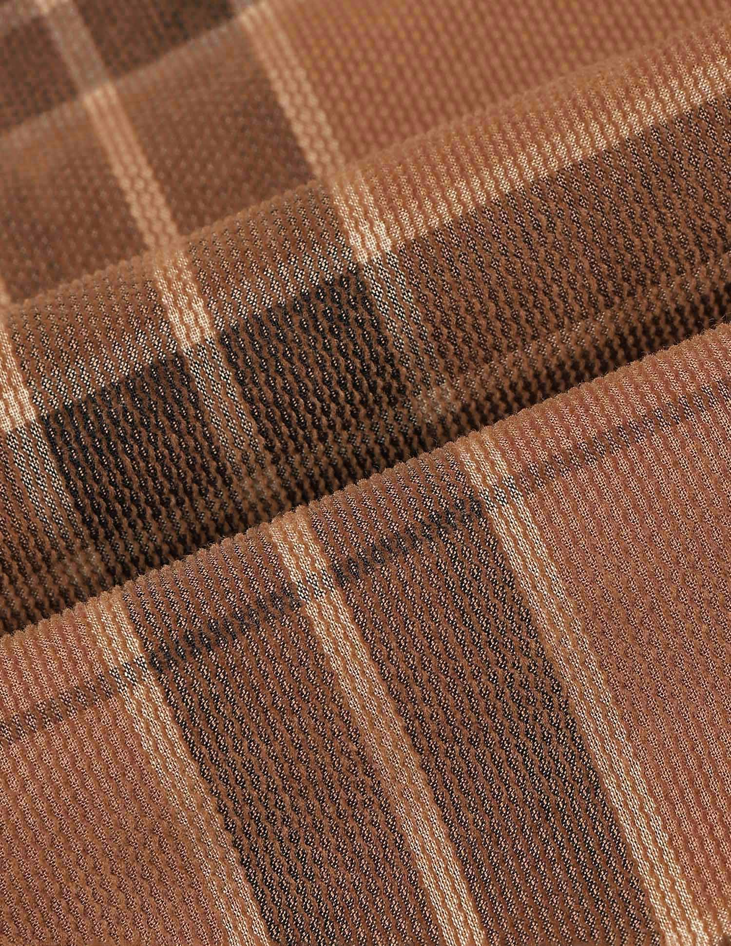 Tartan Checked Corduroy Shirt Light Brown - U.S. POLO ASSN. | Large