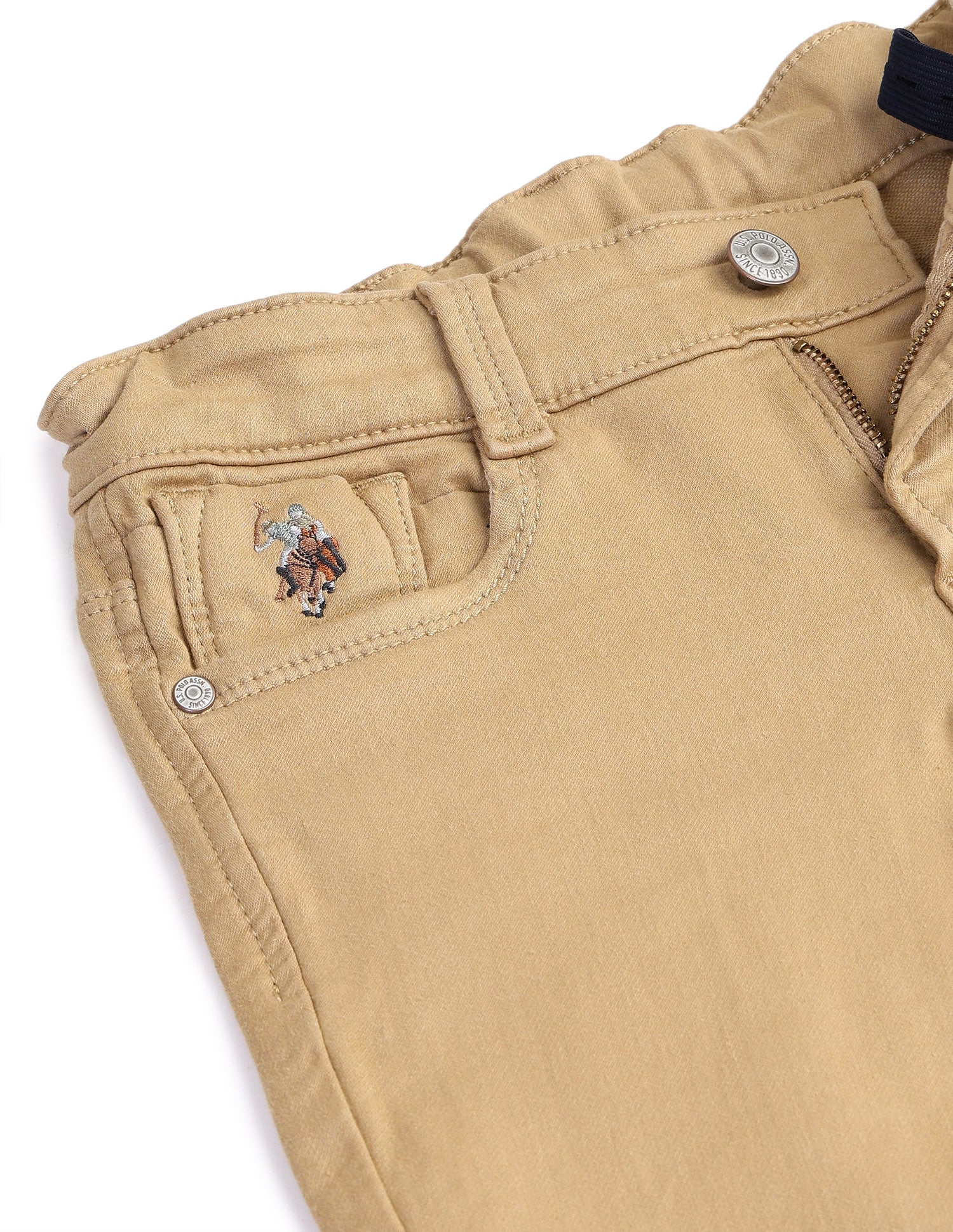 Slim fit Solid Jeans Khaki - U.S. POLO ASSN. | Large