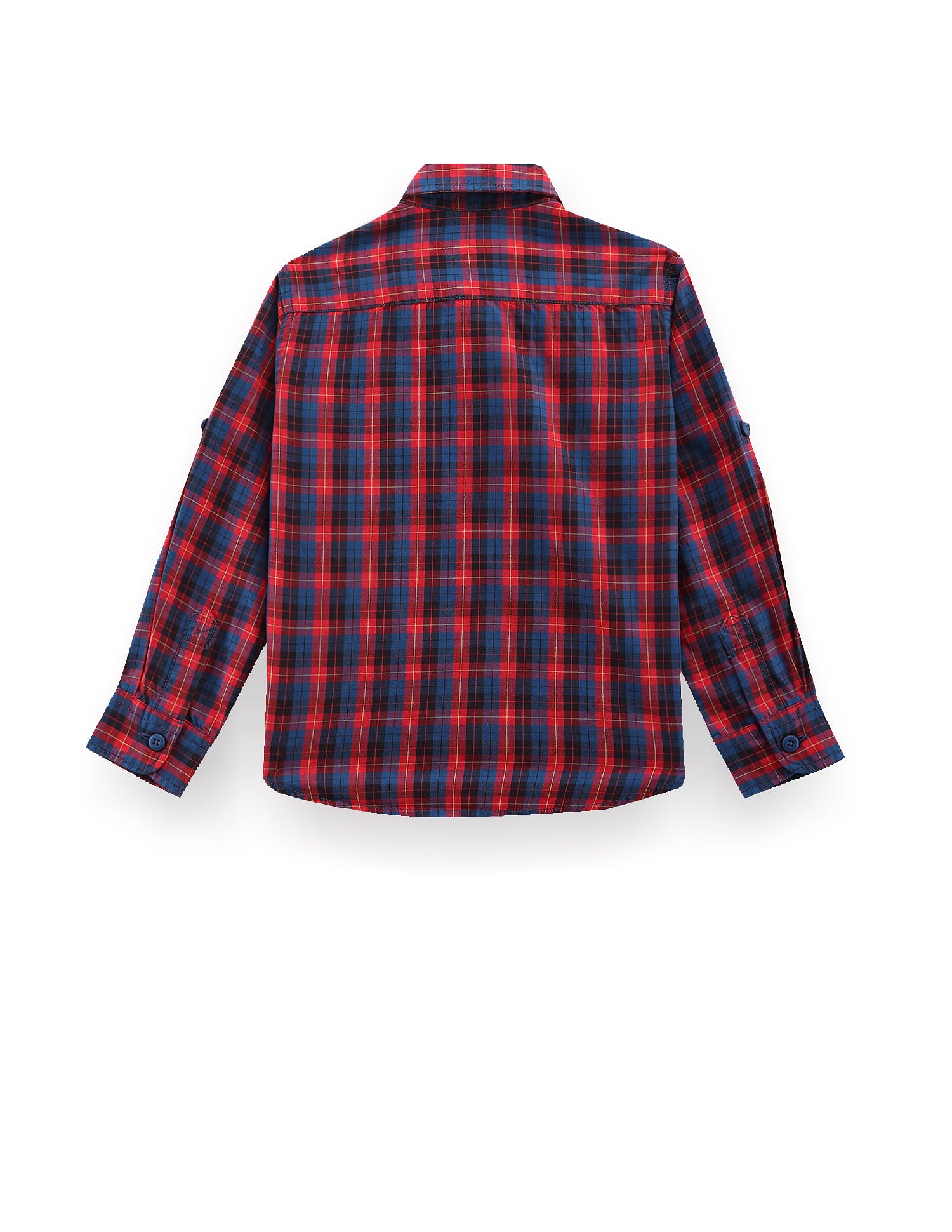 Tartan Check Twill Shirt Red and Navy - U.S. POLO ASSN. | Large