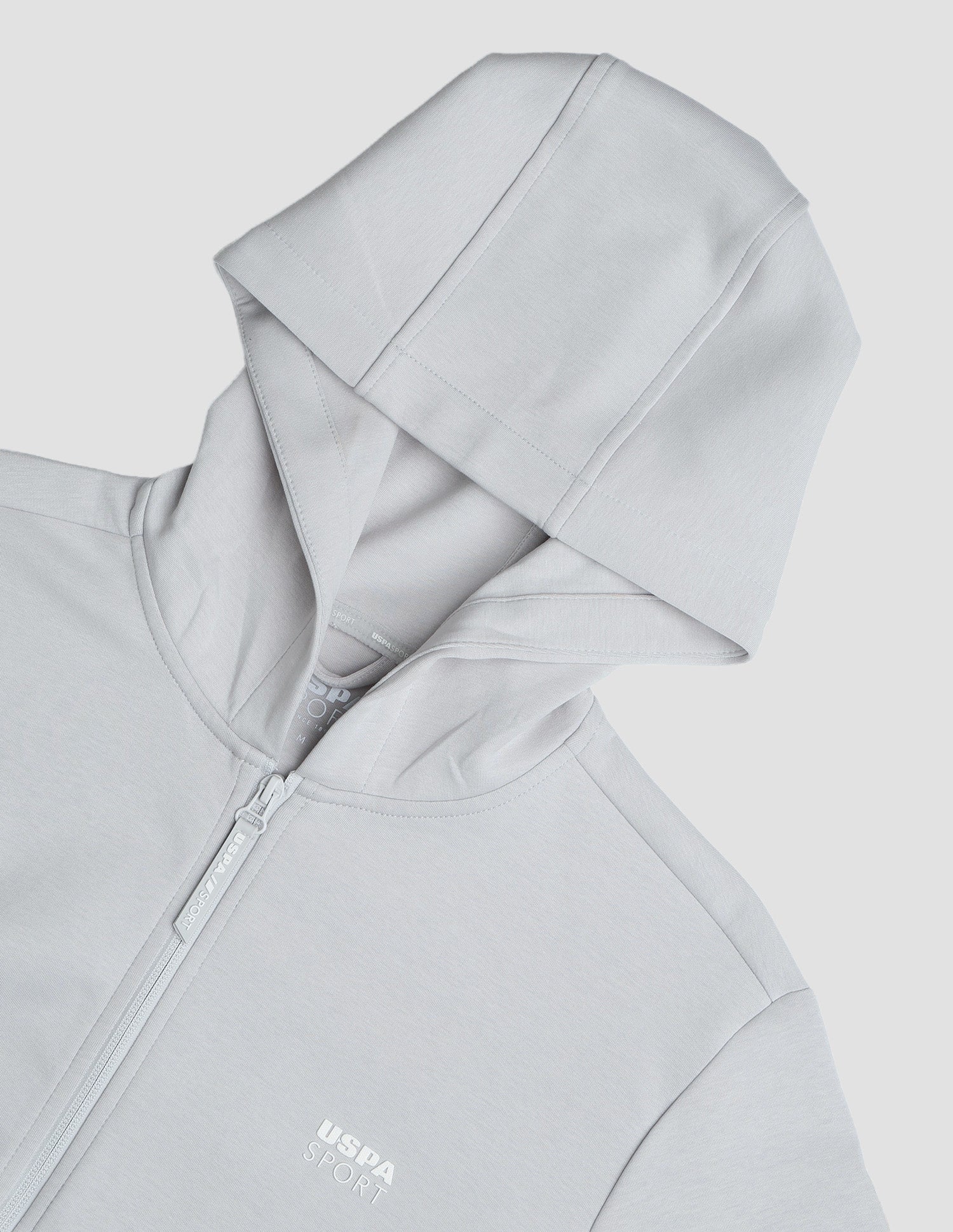 Solid Regular Fit Active Sweatshirt Grey - U.S. Polo Assn. India | Large