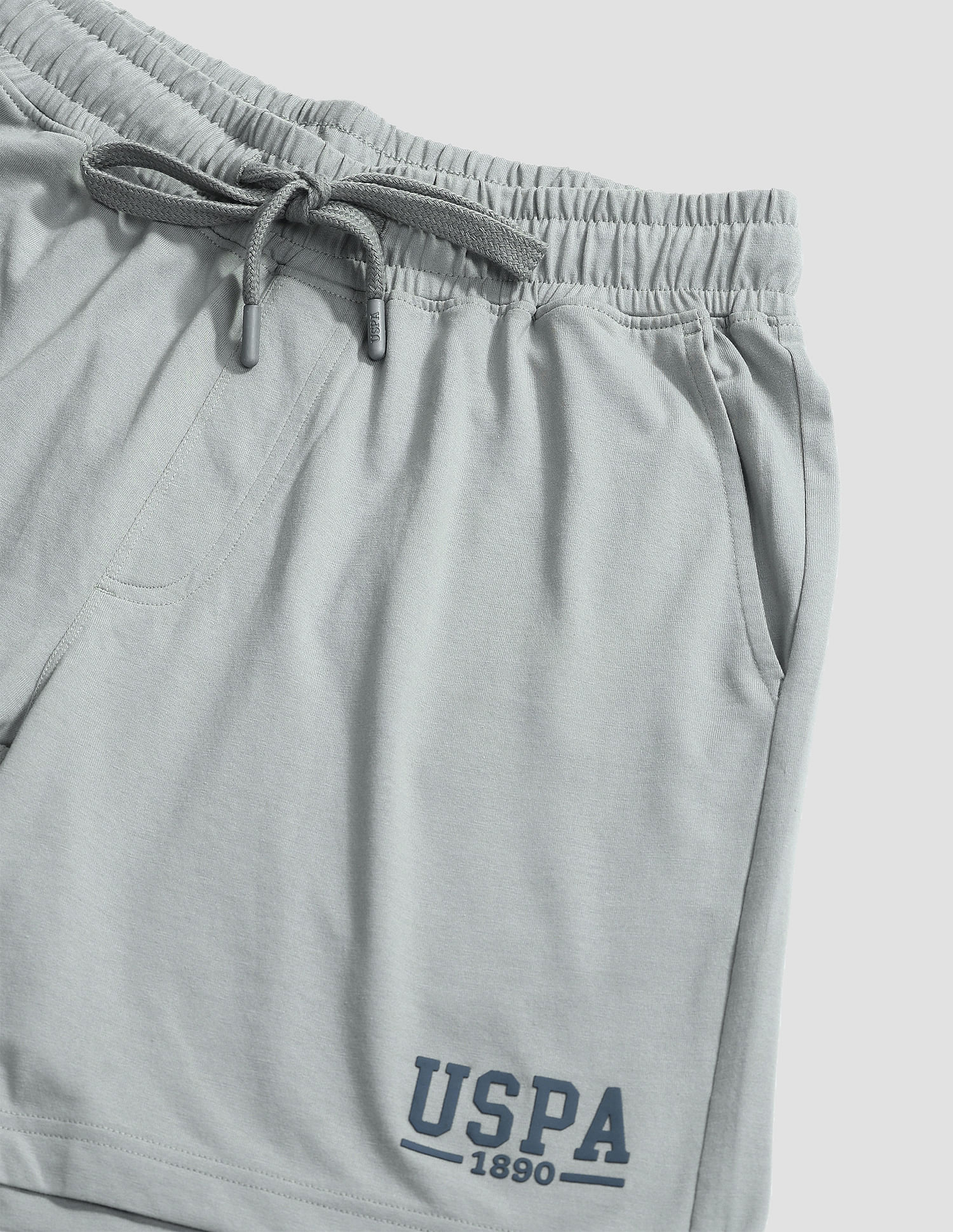 Solid Logo IYBF Knit Shorts - Pack Of 1 Mirage Grey - U.S. POLO ASSN. | Large