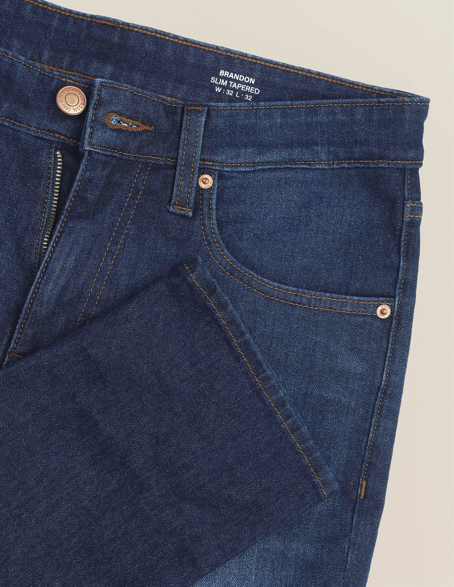 Brandon Slim-Tapered Fit Blue Jeans Blue - U.S. Polo Assn. India | Large