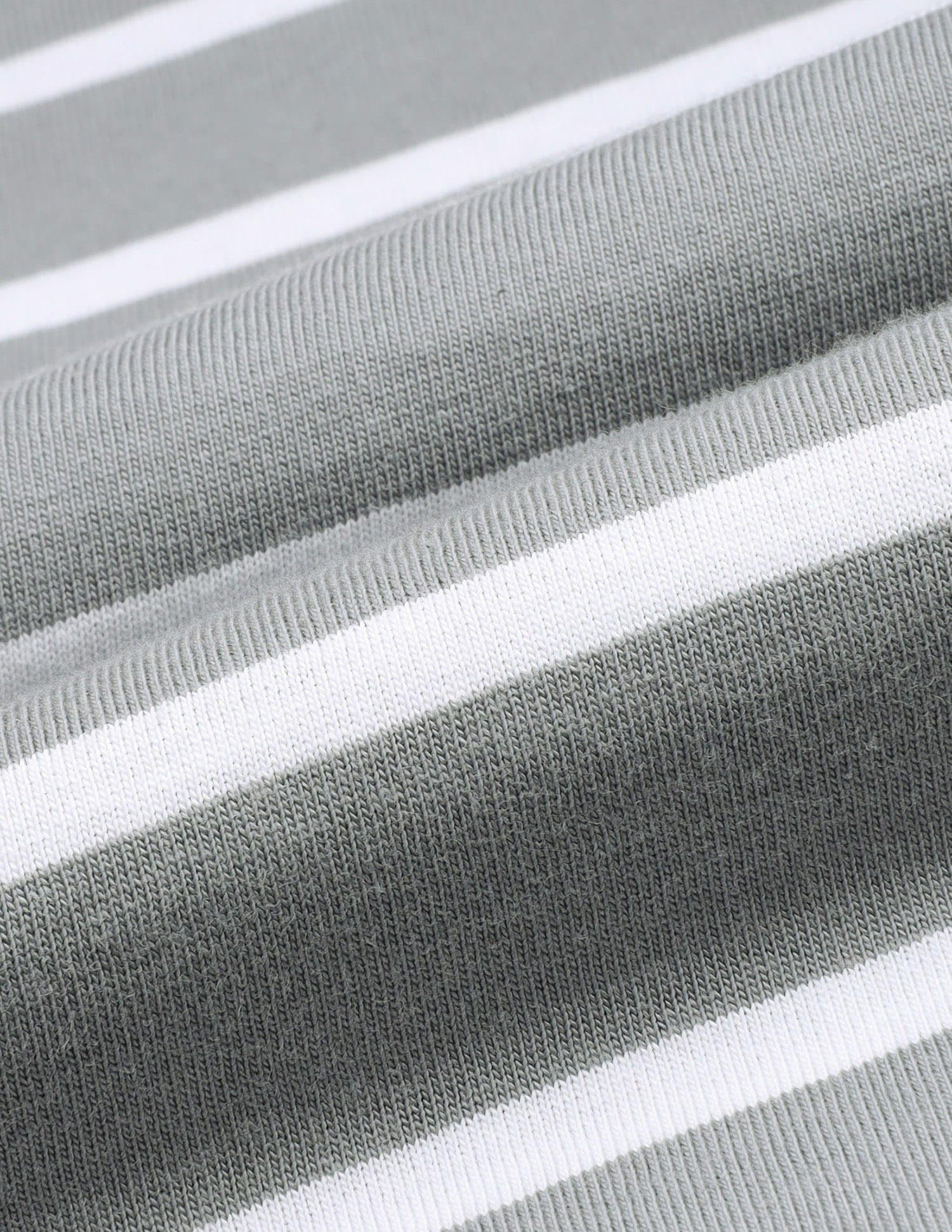 Horizontal Striped Pure Cotton I689 Lounge T-Shirt - Pack Of 1 Ghost Grey / White - U.S. Polo Assn. India | Large