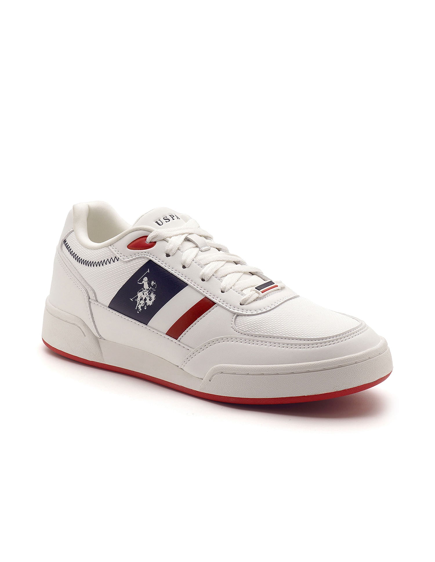 Men Luis Colourblocked Sneakers Off White - U.S. Polo Assn. India | Large