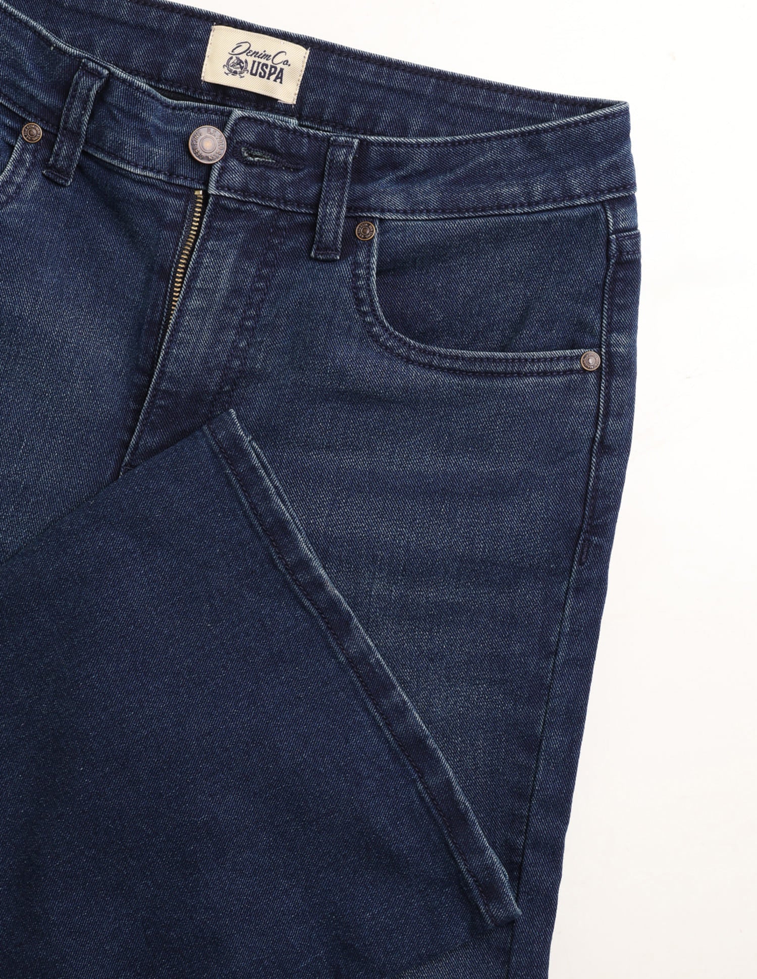 High Rise Flared Fit Jeans Blue - U.S. Polo Assn. India | Large