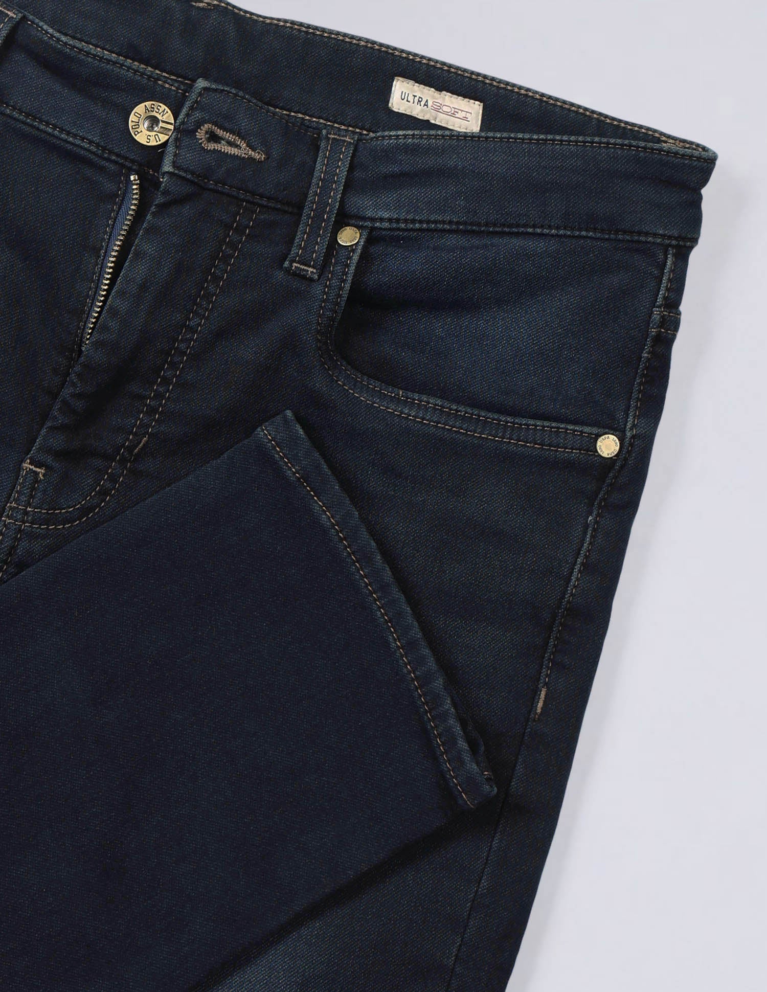 Regallo Skinny Fit Ultra Soft Jeans Blue - U.S. Polo Assn. India | Large