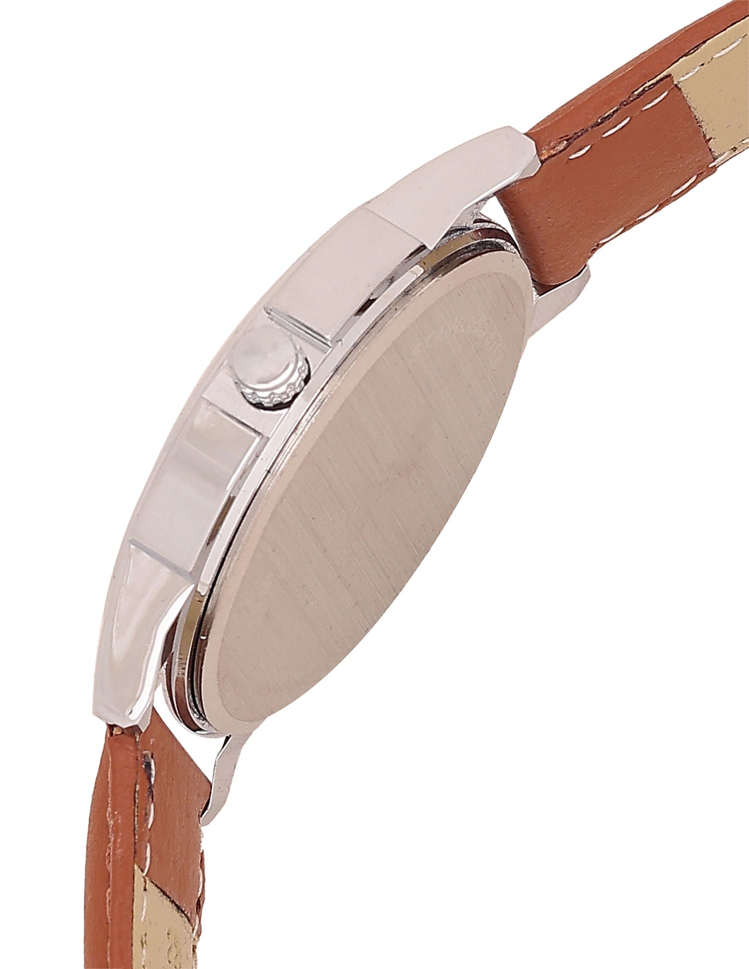 Round Dial Analog Watch Brown and Silver - U.S. Polo Assn. India | Large