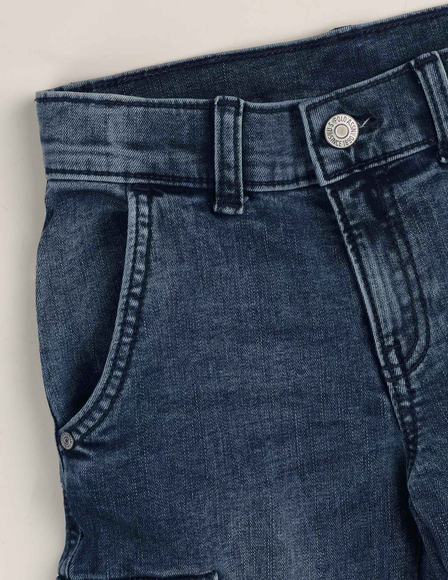 Relaxed Fit Blue Jeans Light Blue - U.S. Polo Assn. India | Large