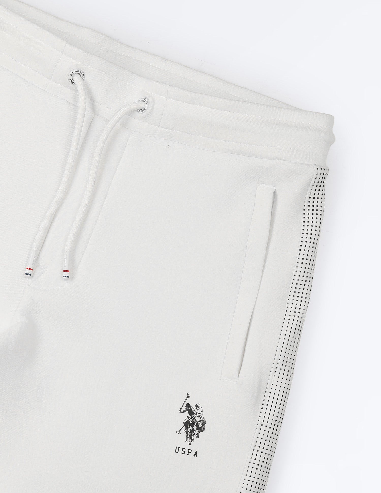 Slim Fit Gorpcore Track Pants White - U.S. Polo Assn. India | Large