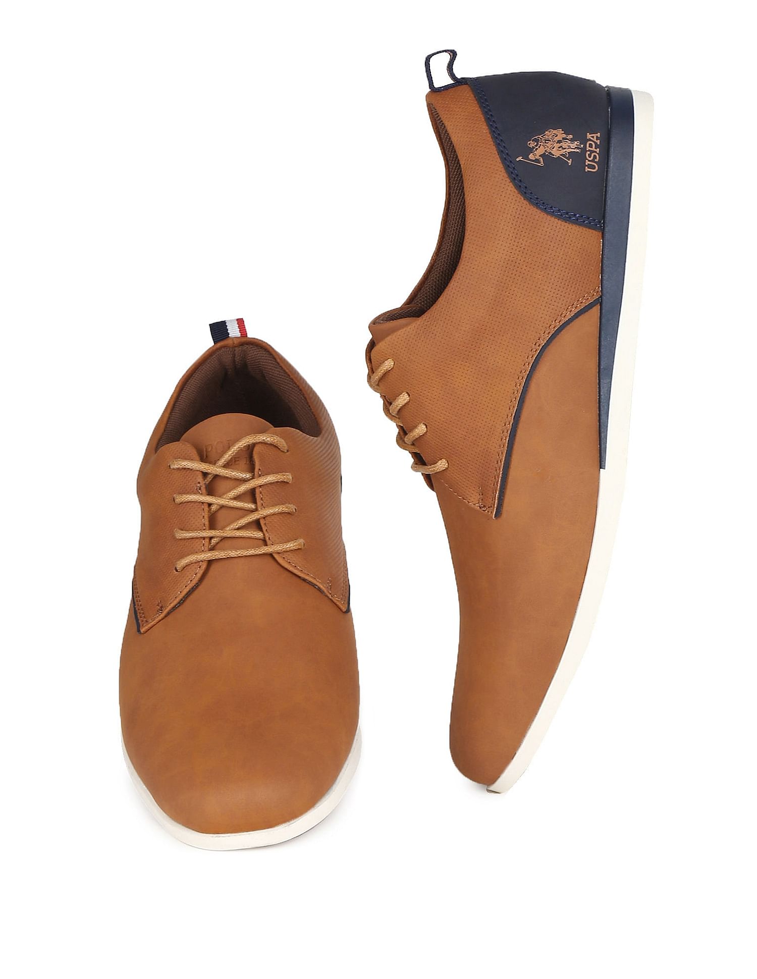 Lace Up Panelled Darryl 2.0 Sneakers Tan - U.S. POLO ASSN. | Large