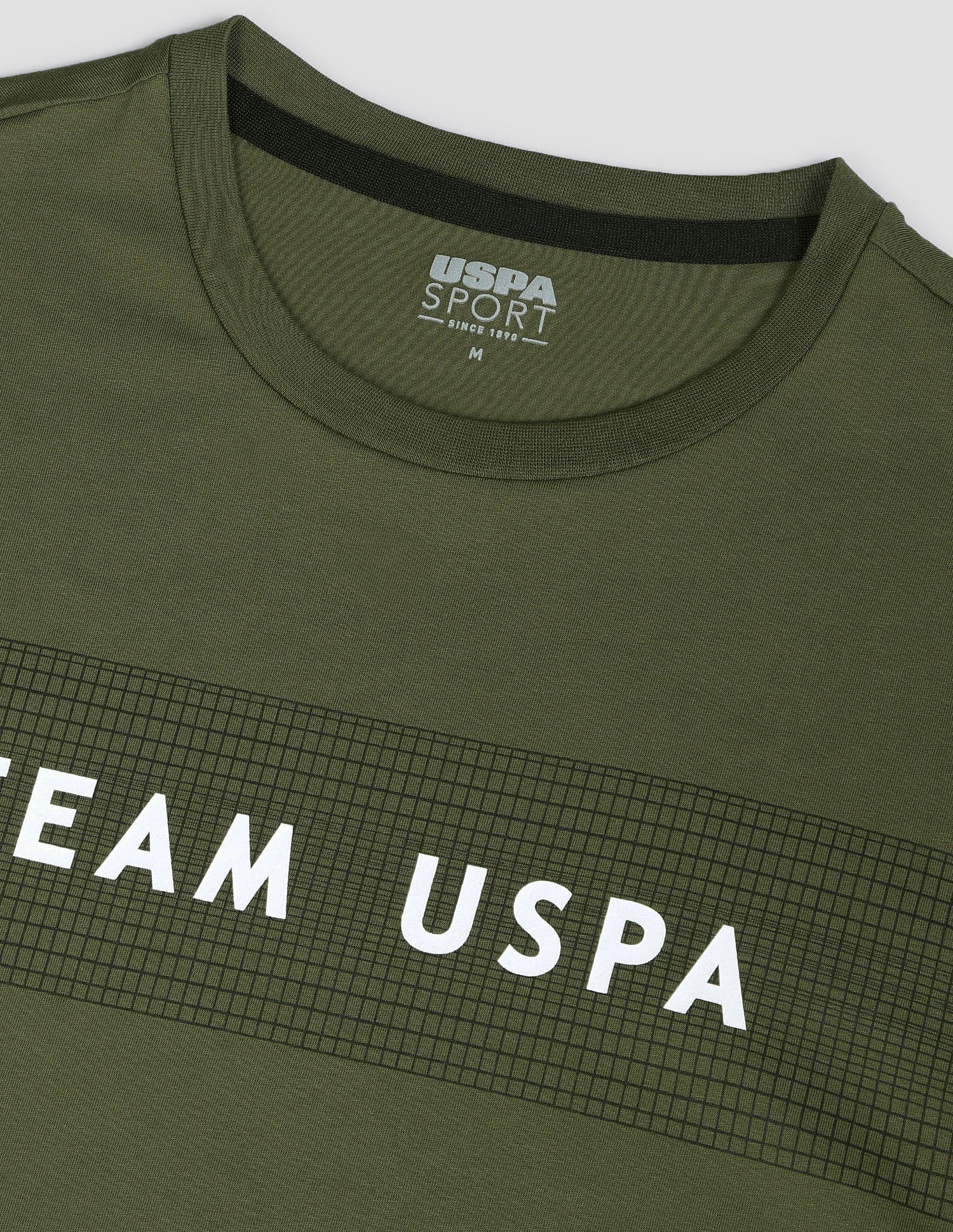 Digital Logo Performance T-Shirt Olive - U.S. Polo Assn. India | Large
