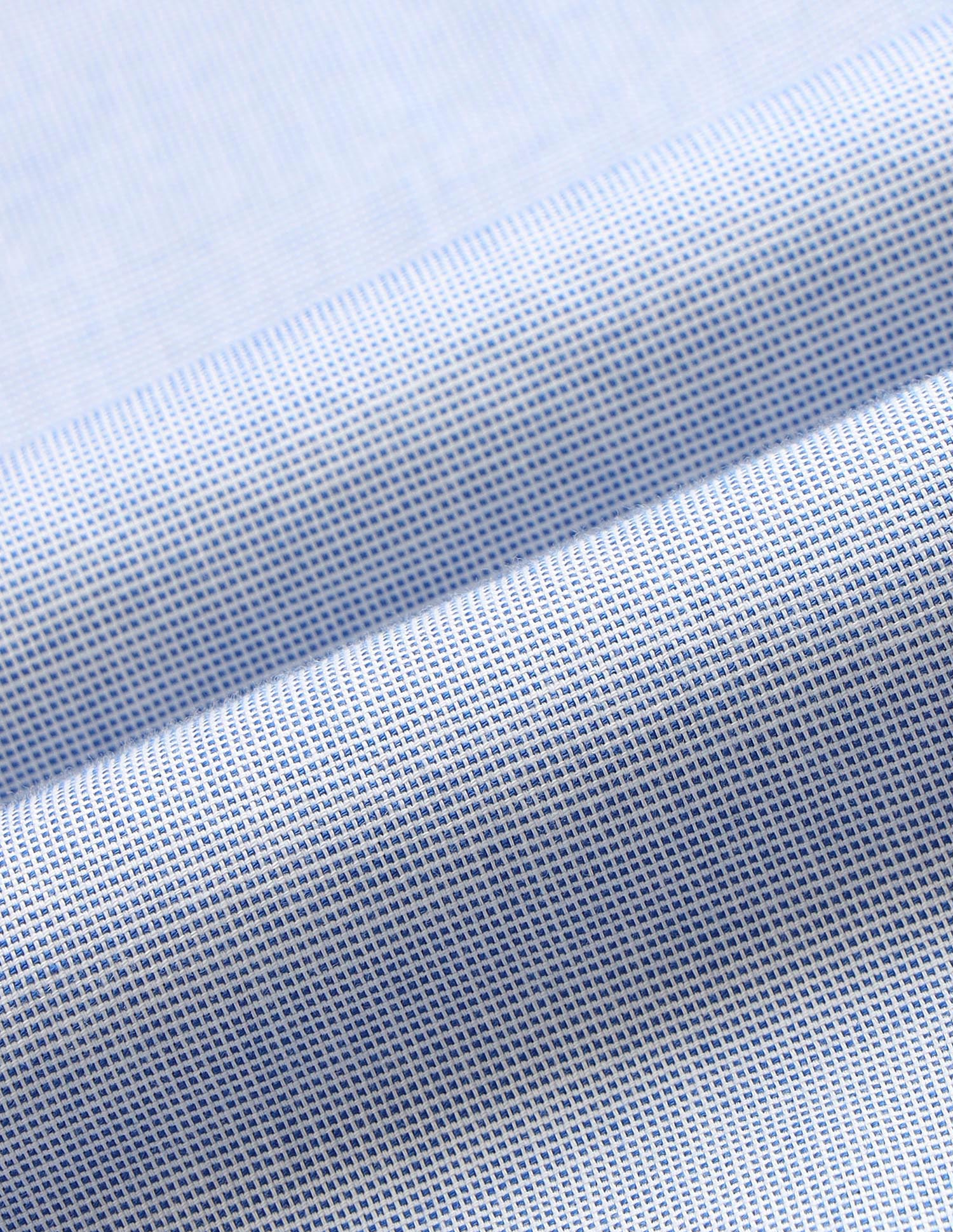 Solid Stripe Detail Regular Fit Shirt Blue - U.S. Polo Assn. India | Large