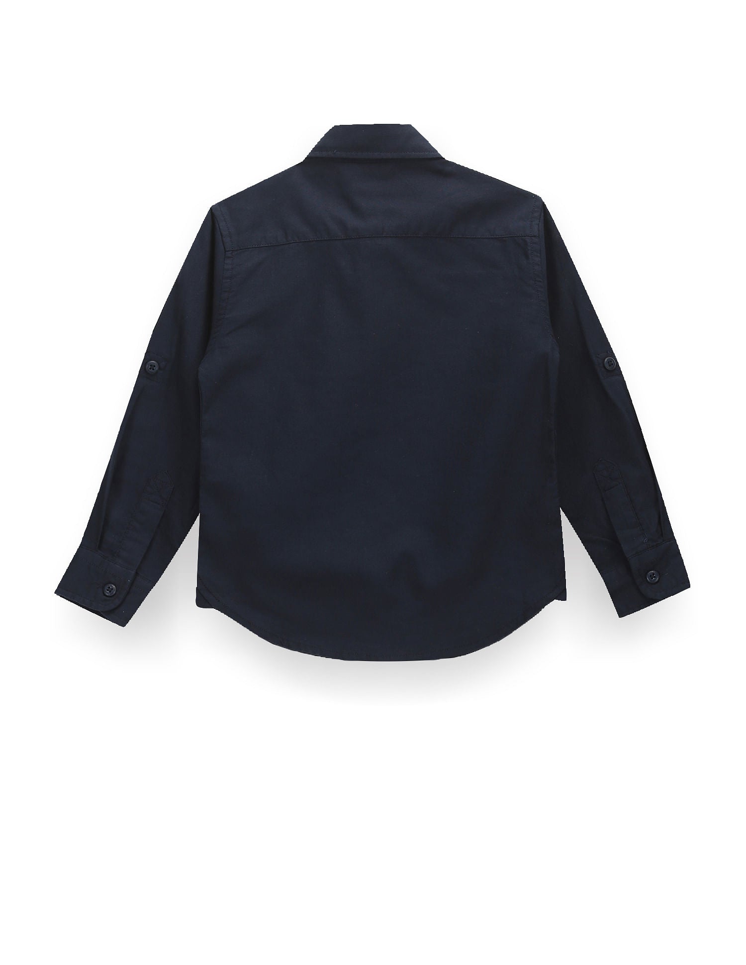 Boys Solid Cutaway Collar Shirt Navy - U.S. POLO ASSN. | Large