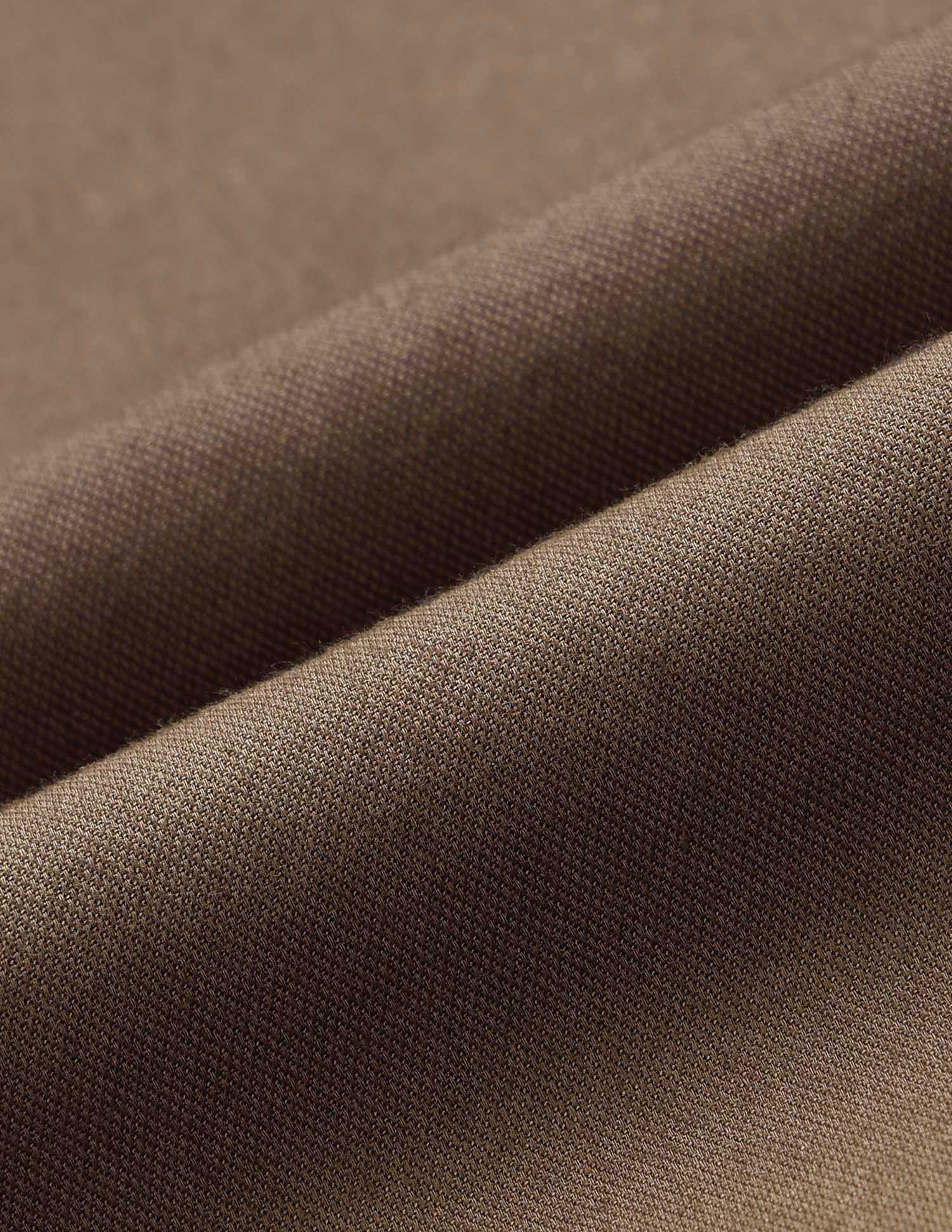 Pure Cotton Dobby Tailored Fit Shirt Brown - U.S. Polo Assn. India | Large