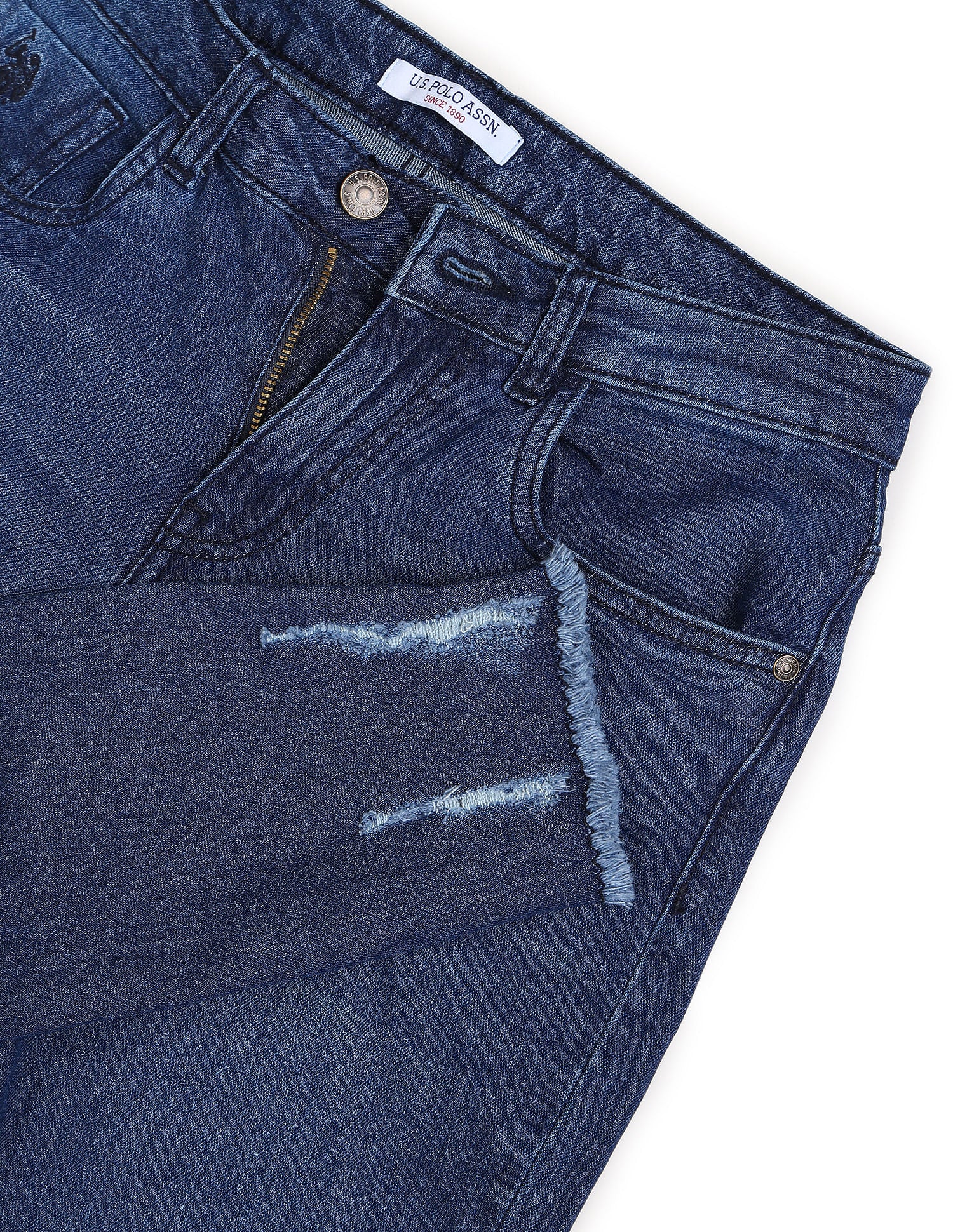 Mid Rise Skinny Fit Jeans Dark Blue - U.S. Polo Assn. India | Large