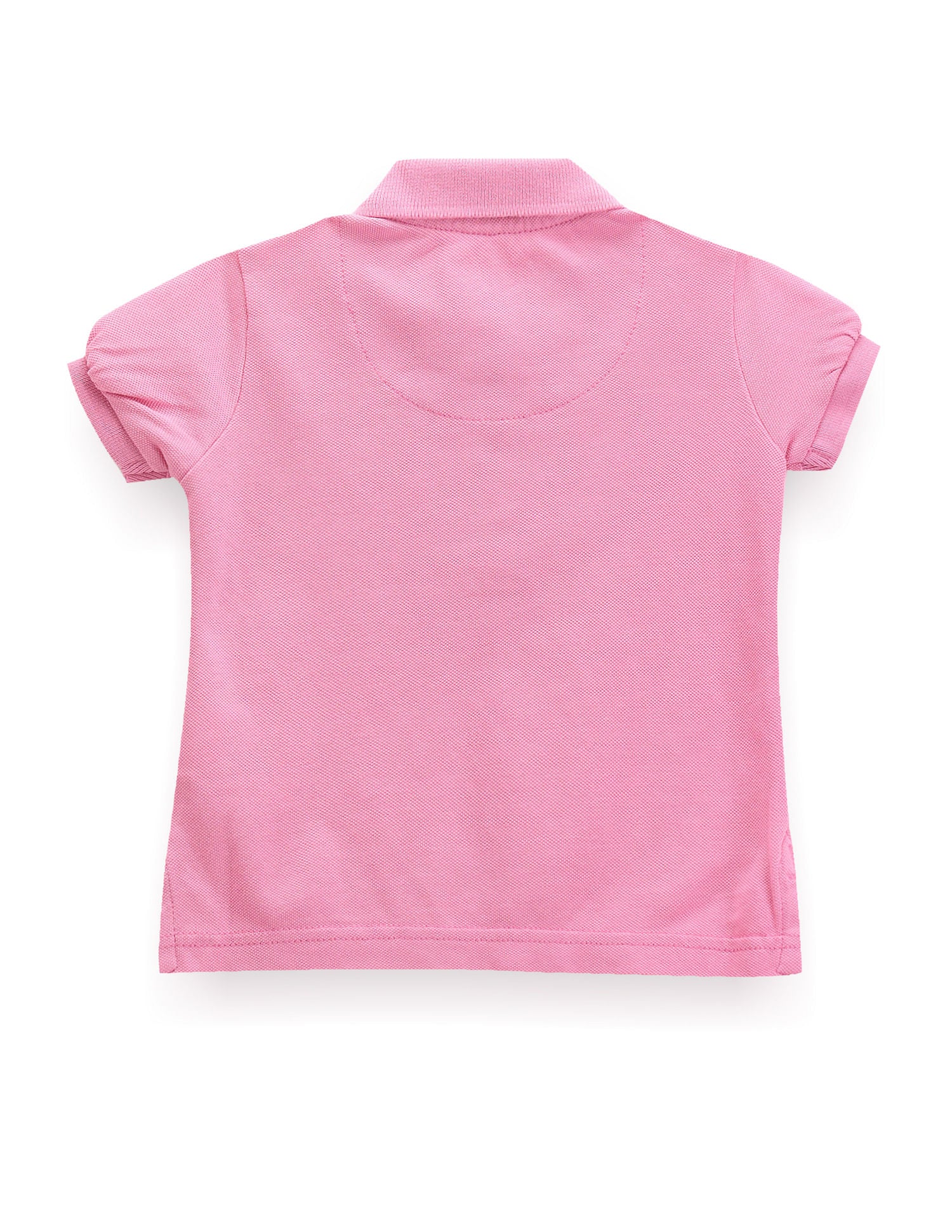 Girls Short Sleeve Solid Polo Shirt Pink - U.S. POLO ASSN. | Large