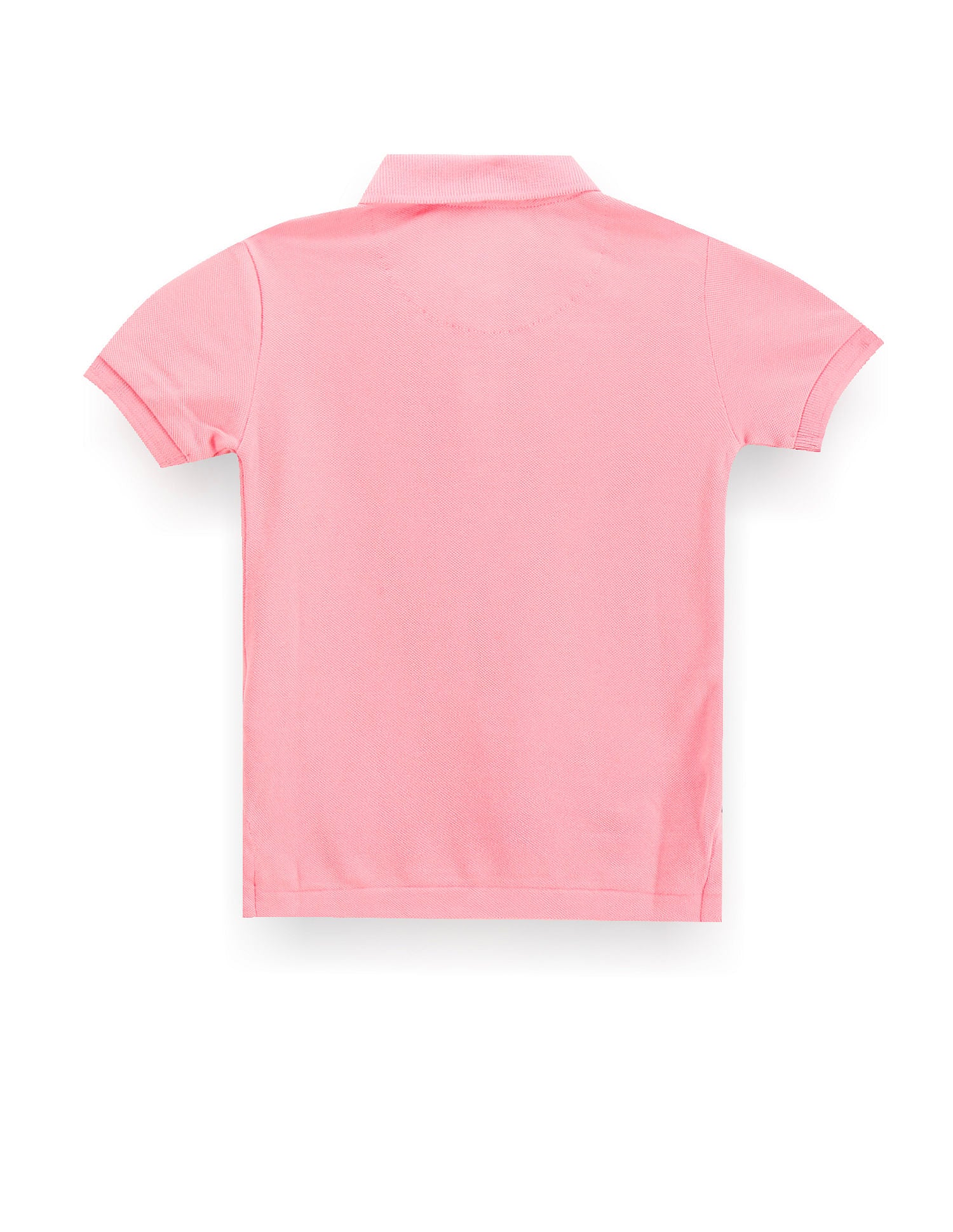 Boys Brand Print Cotton Polo Shirt Pink - U.S. Polo Assn. India | Large