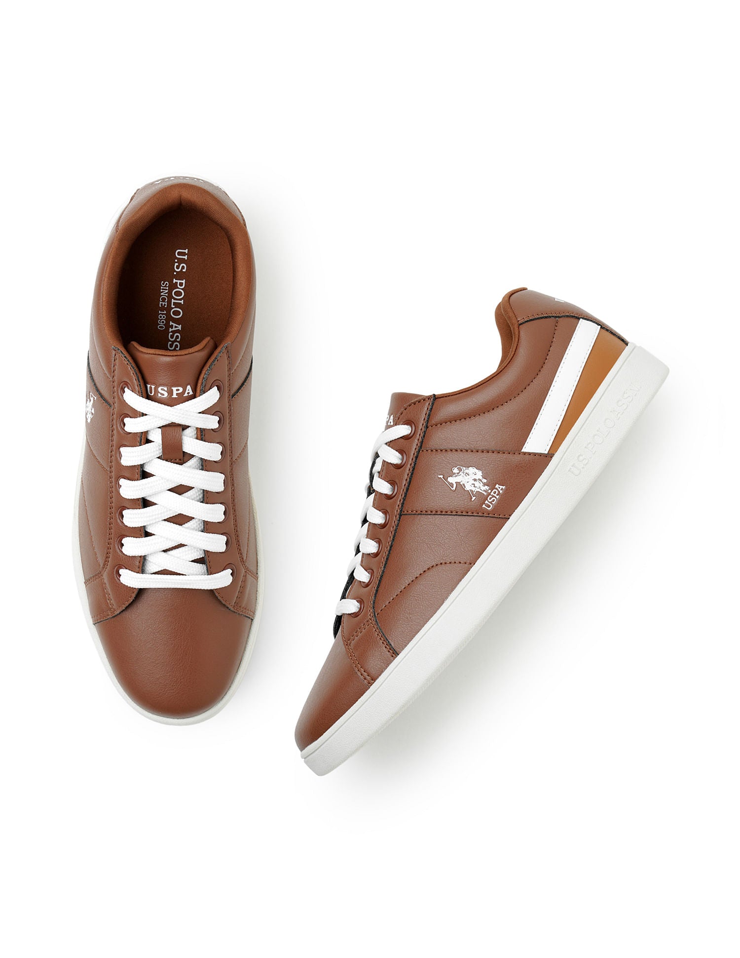 Men Solid Salvin 2.0 Sneakers Brown - U.S. POLO ASSN. | Large