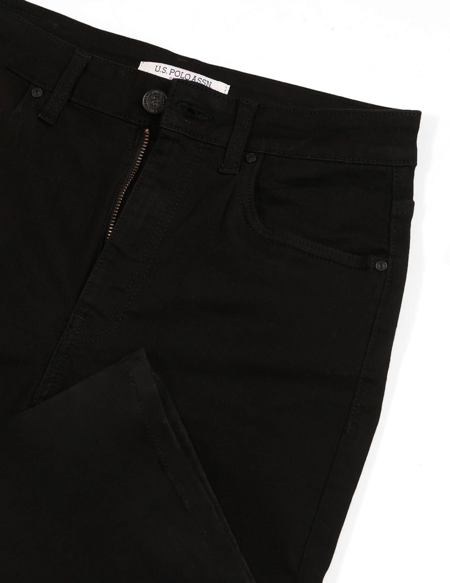 High Rise Bootcut Jeans Jet Black - U.S. POLO ASSN. | Large