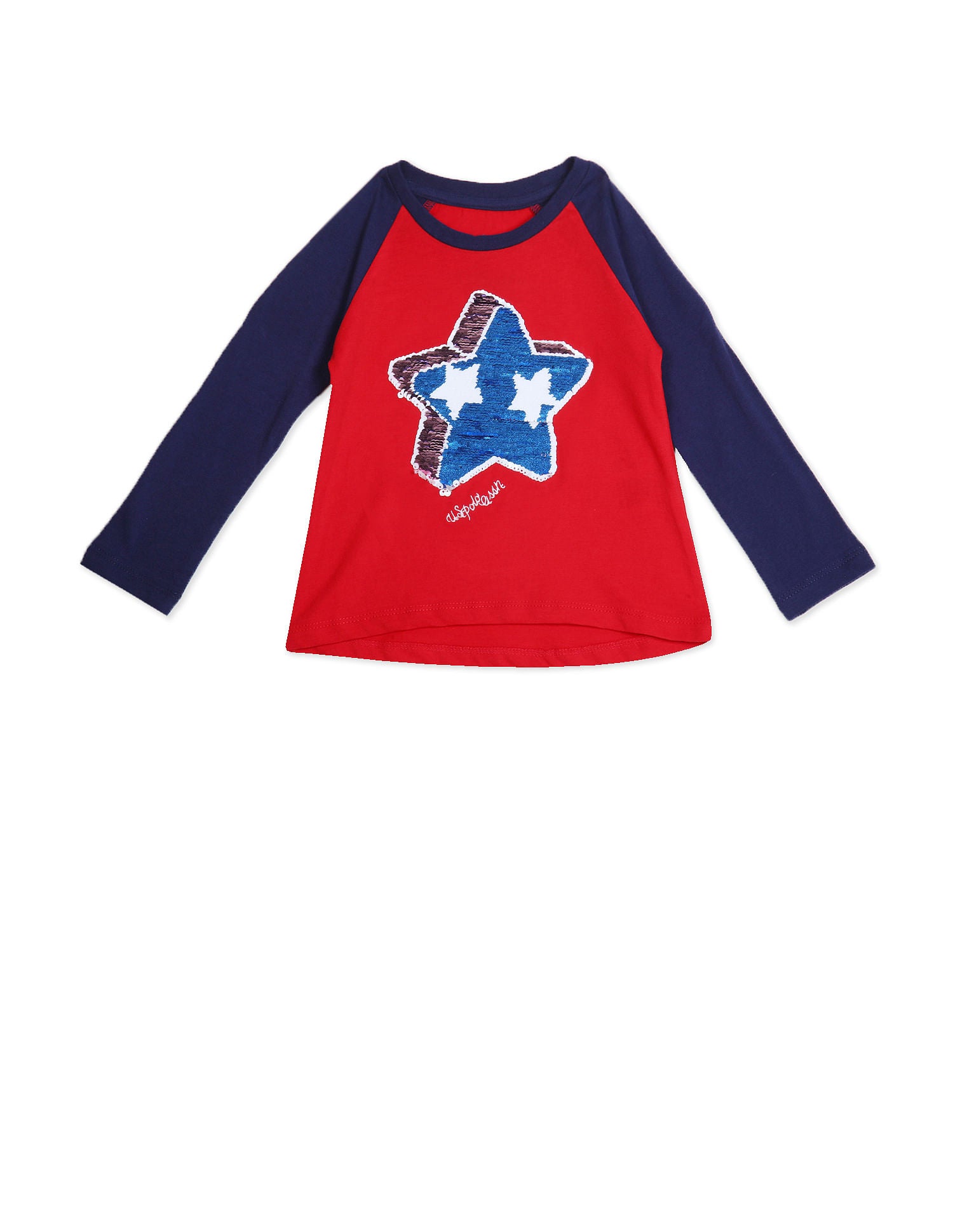 Raglan Sleeve Embellished T-Shirt Red - U.S. POLO ASSN. | Large