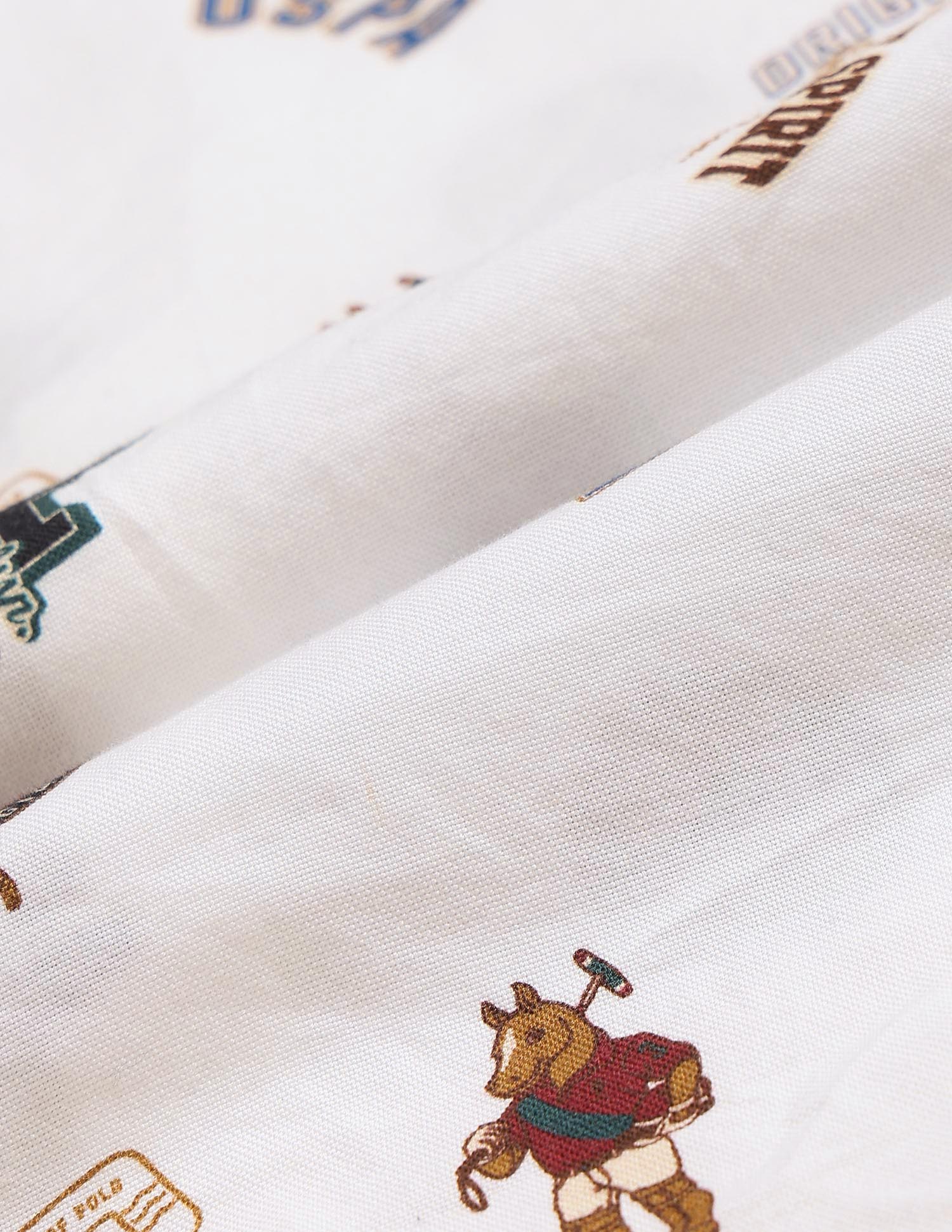 Boys Brand Printed Oxford Shirt White - U.S. POLO ASSN. | Large