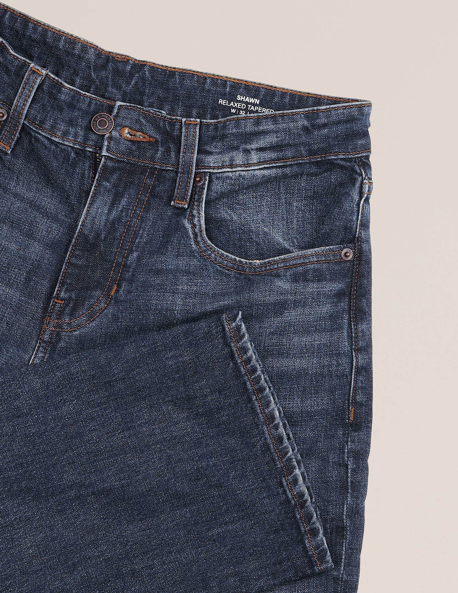 Shawn Relaxed Fit Blue Jeans Dark Blue - U.S. Polo Assn. India | Large