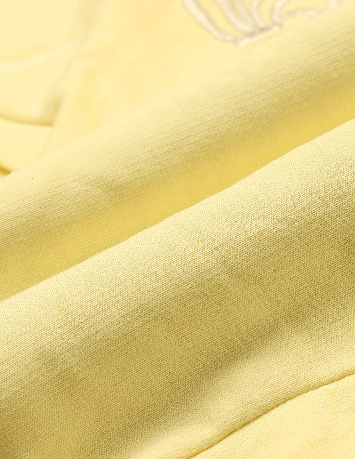 Girls Crest Embroidered Cotton T-Shirt Light Yellow - U.S. POLO ASSN. | Large