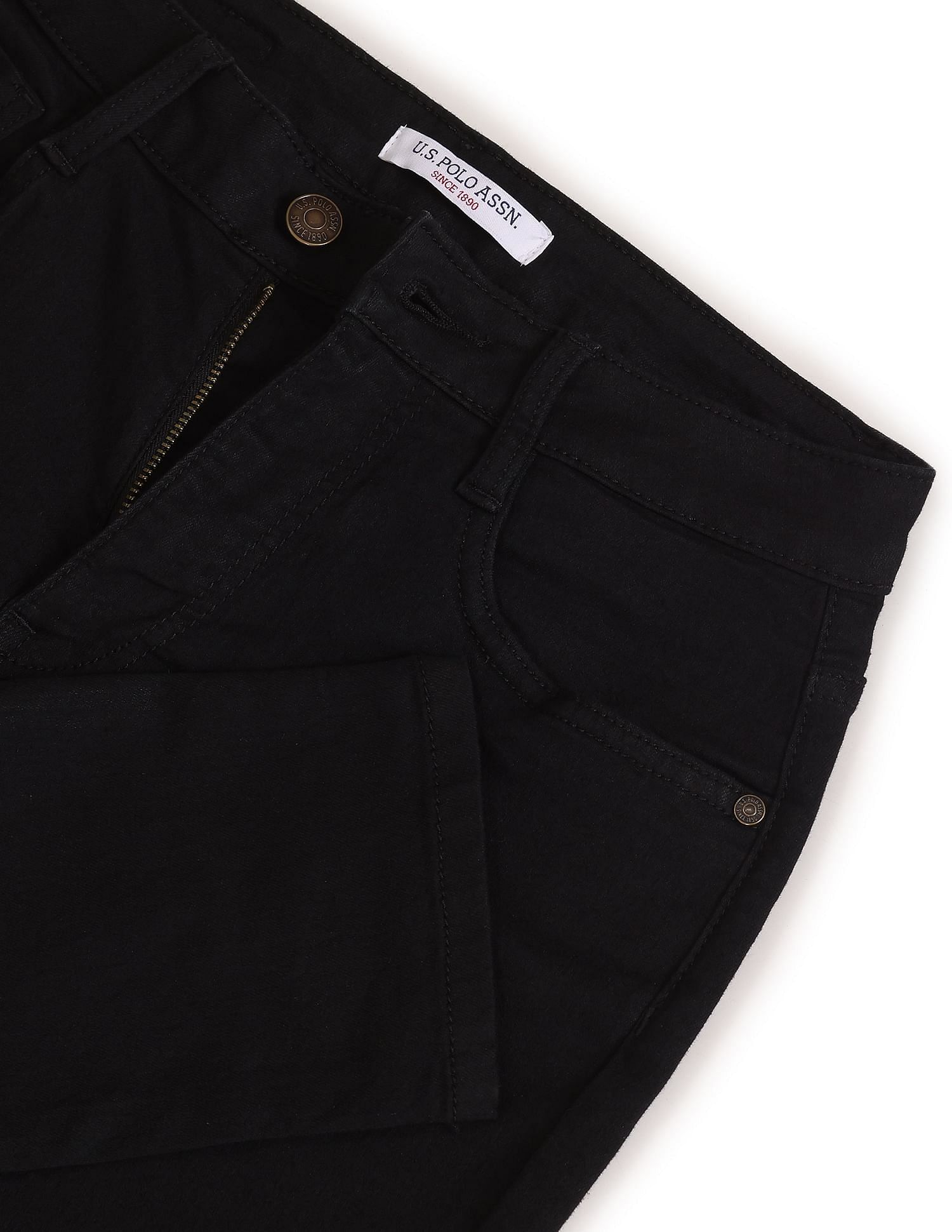 Clean Look Skinny Fit Jeans Black - U.S. Polo Assn. India | Large