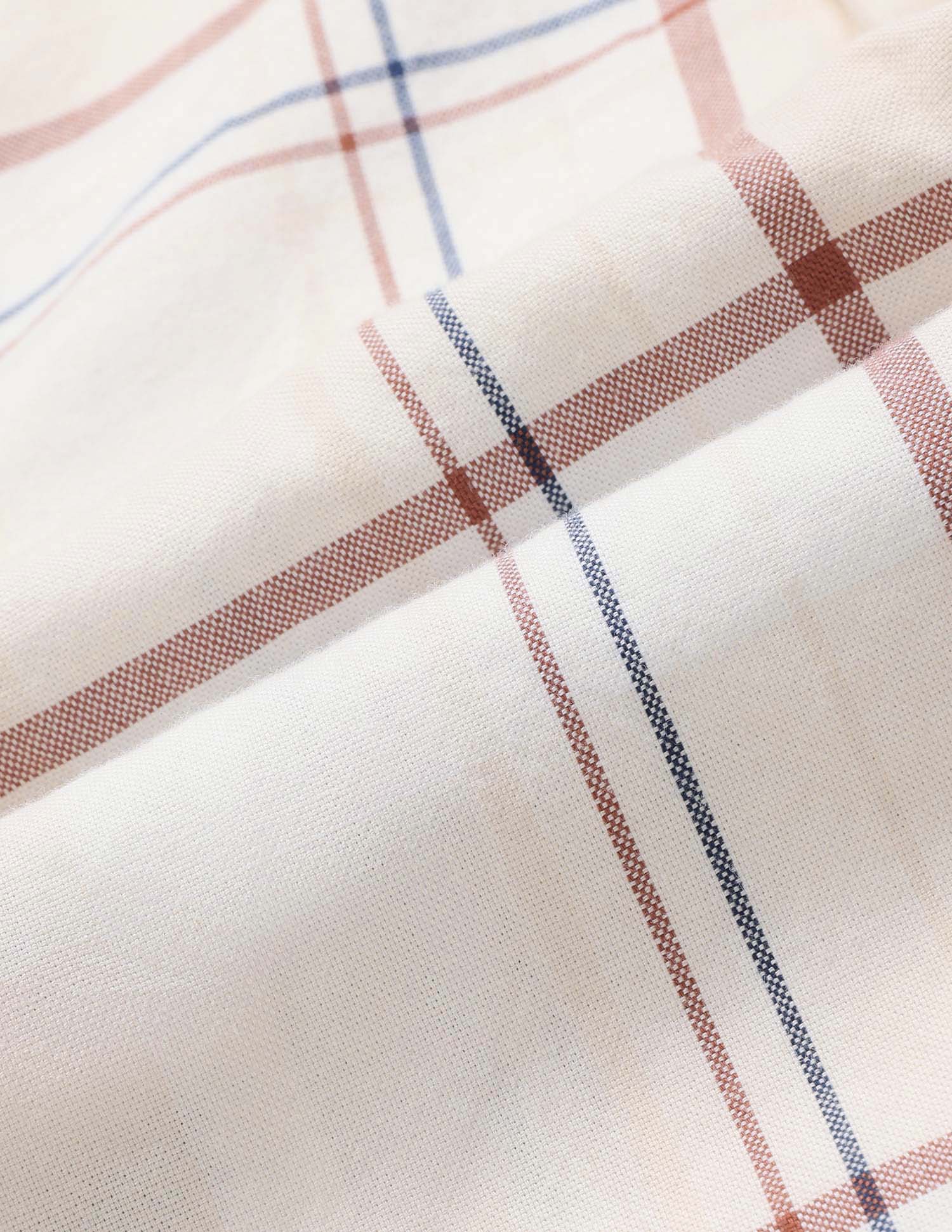 Boys Plaid Checked Regular Fit Shirt Ecru - U.S. POLO ASSN. | Large