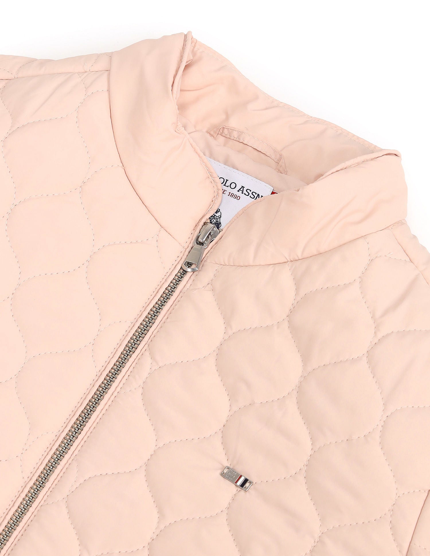 Regular Fit Quilted Jacket Light Peach - U.S. POLO ASSN. | Large