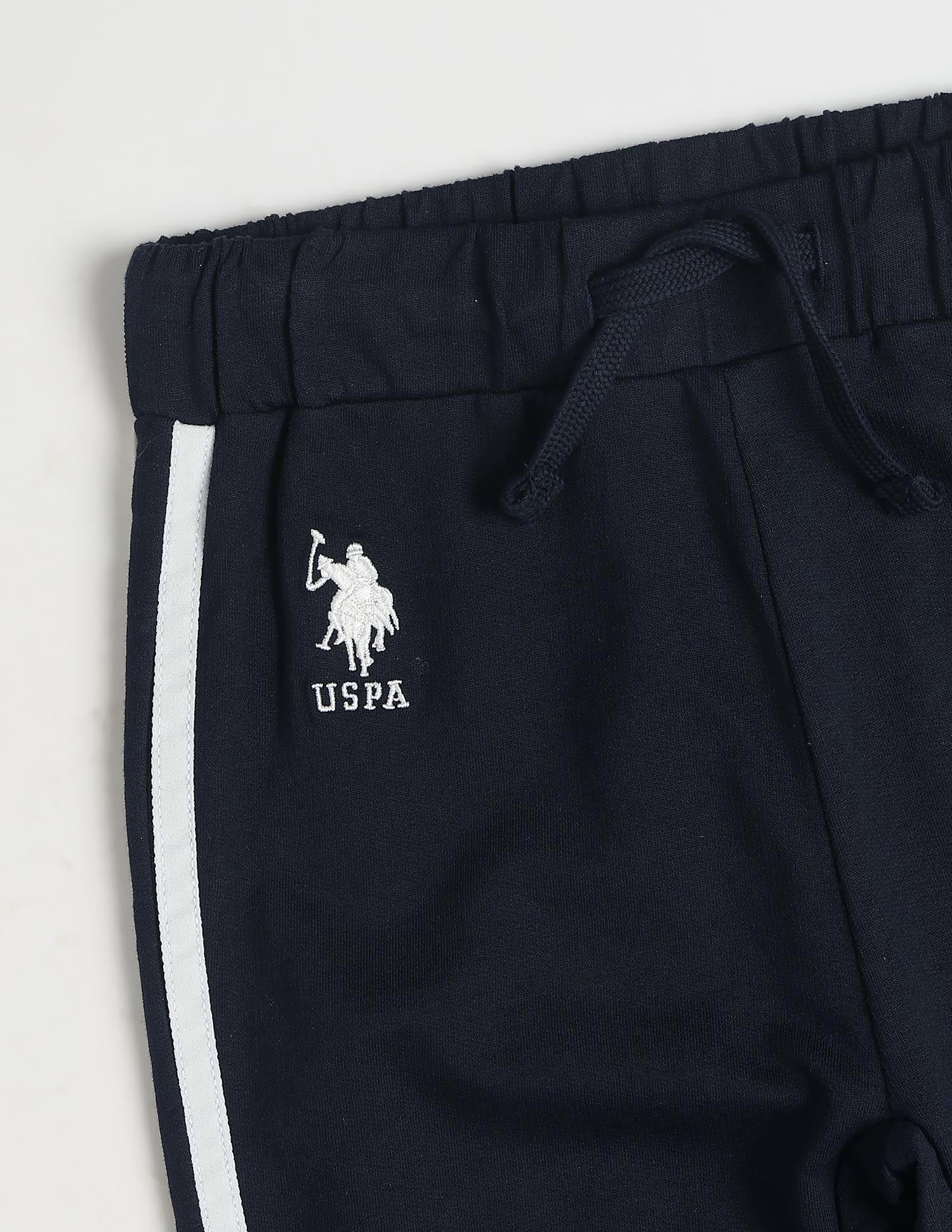 Solid Flared Fit Track Pants Navy - U.S. Polo Assn. India | Large