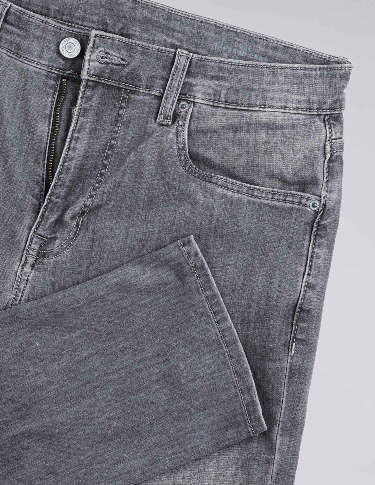 Cole Comfort Cropped Fit Grey Jeans Grey - U.S. POLO ASSN. | Large