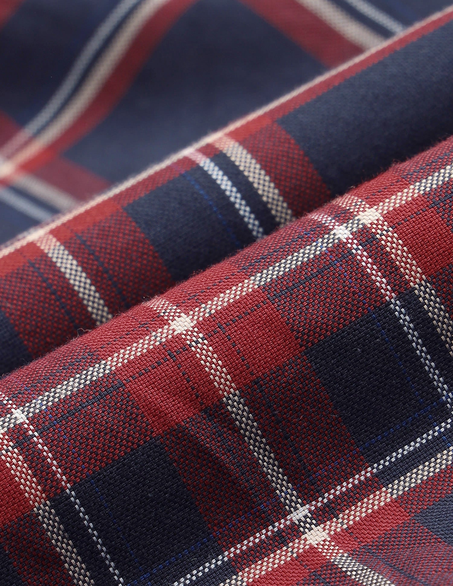 Plaid Checked Tailored Fit Shirt Navy Blue - U.S. Polo Assn. India | Large