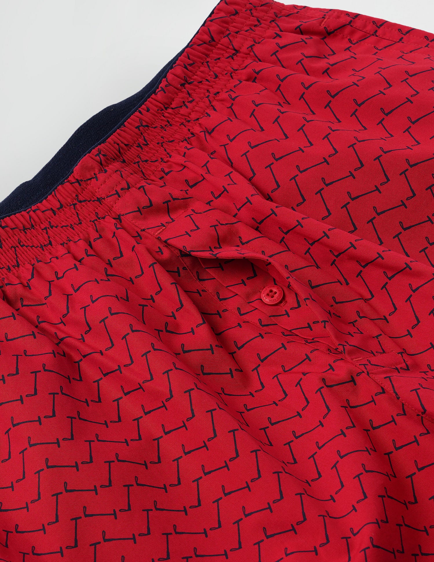 Dual Pocket All Over Print EX002 Boxers - Pack Of 1 Red - U.S. POLO ASSN. | Large