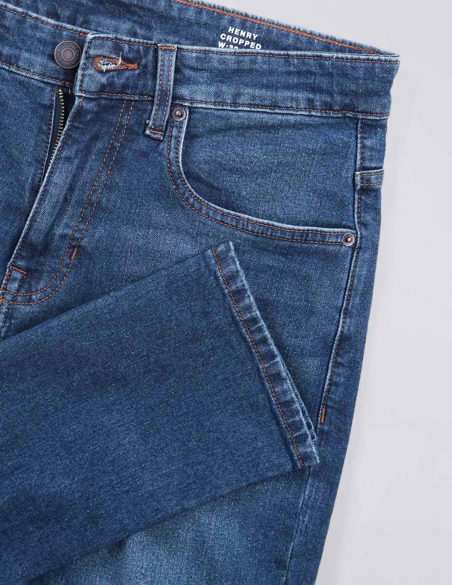 Henry Tapered Fit Blue Jeans Blue - U.S. Polo Assn. India | Large