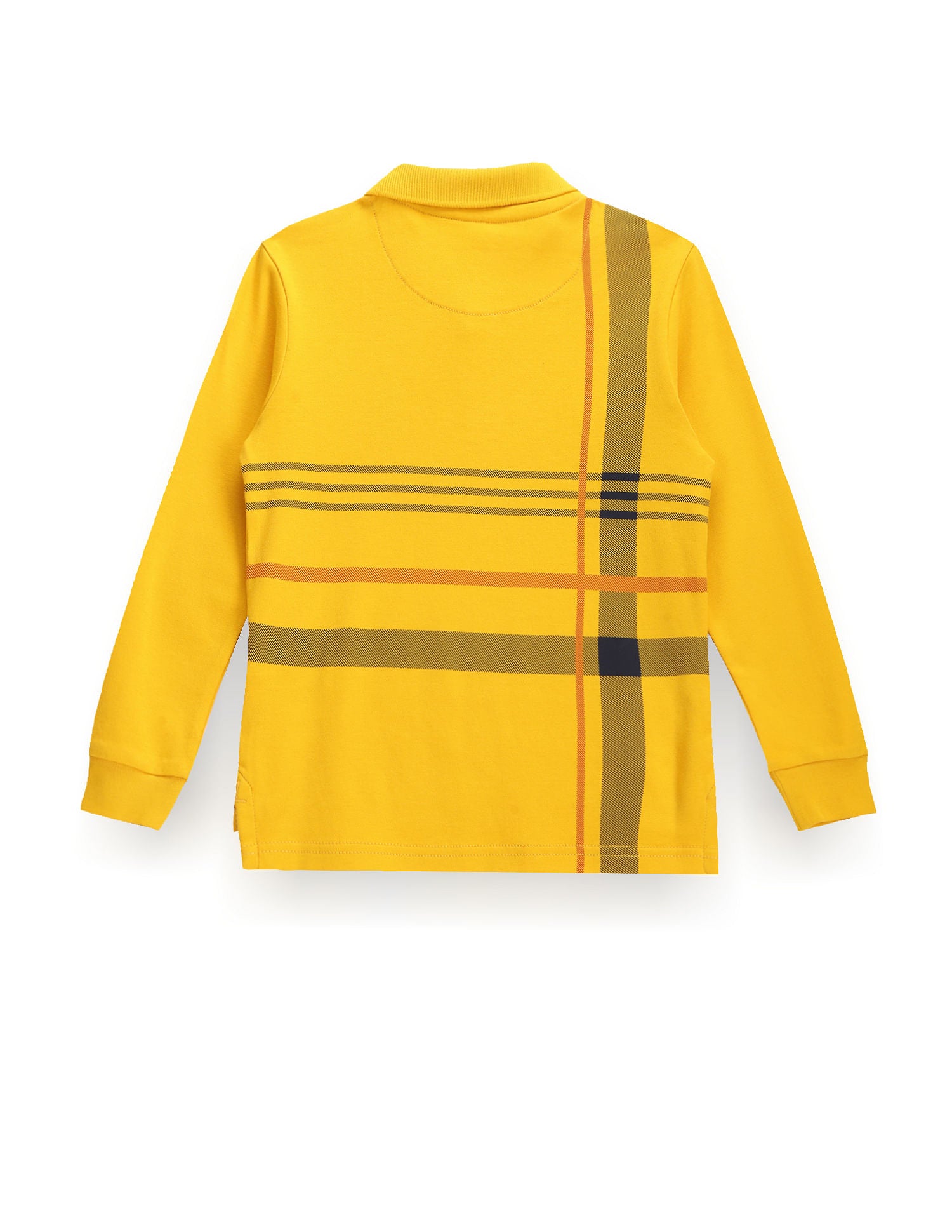 Boys Placement Striped Polo Shirt Dark Yellow - U.S. POLO ASSN. | Large