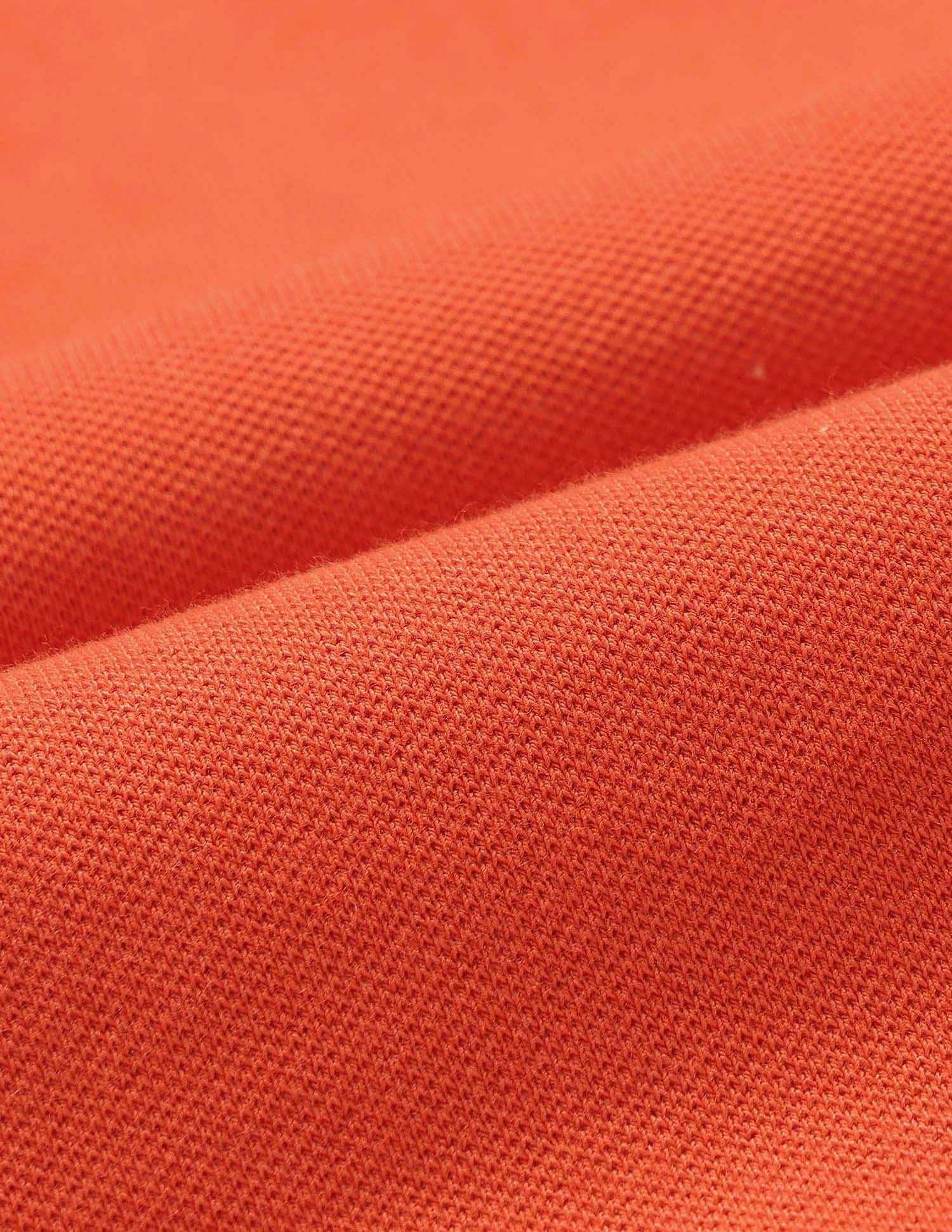 Regular Fit Solid Polo Shirt Orange - U.S. Polo Assn. India | Large